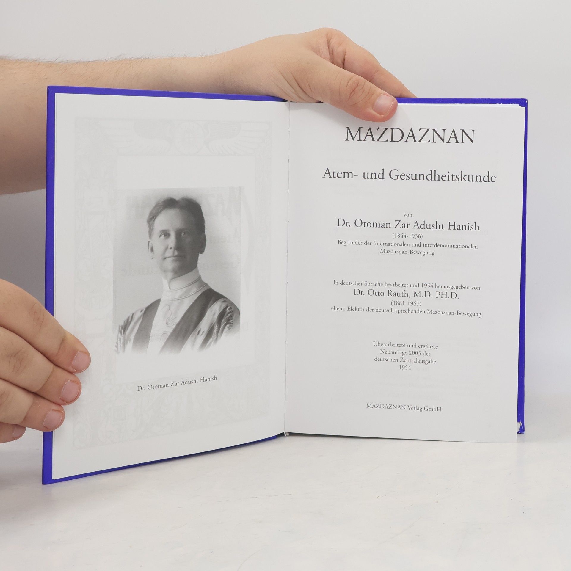 Otoman Zar-Adusht Ha'nish Mazdaznan Atem- und Gesundheitskunde