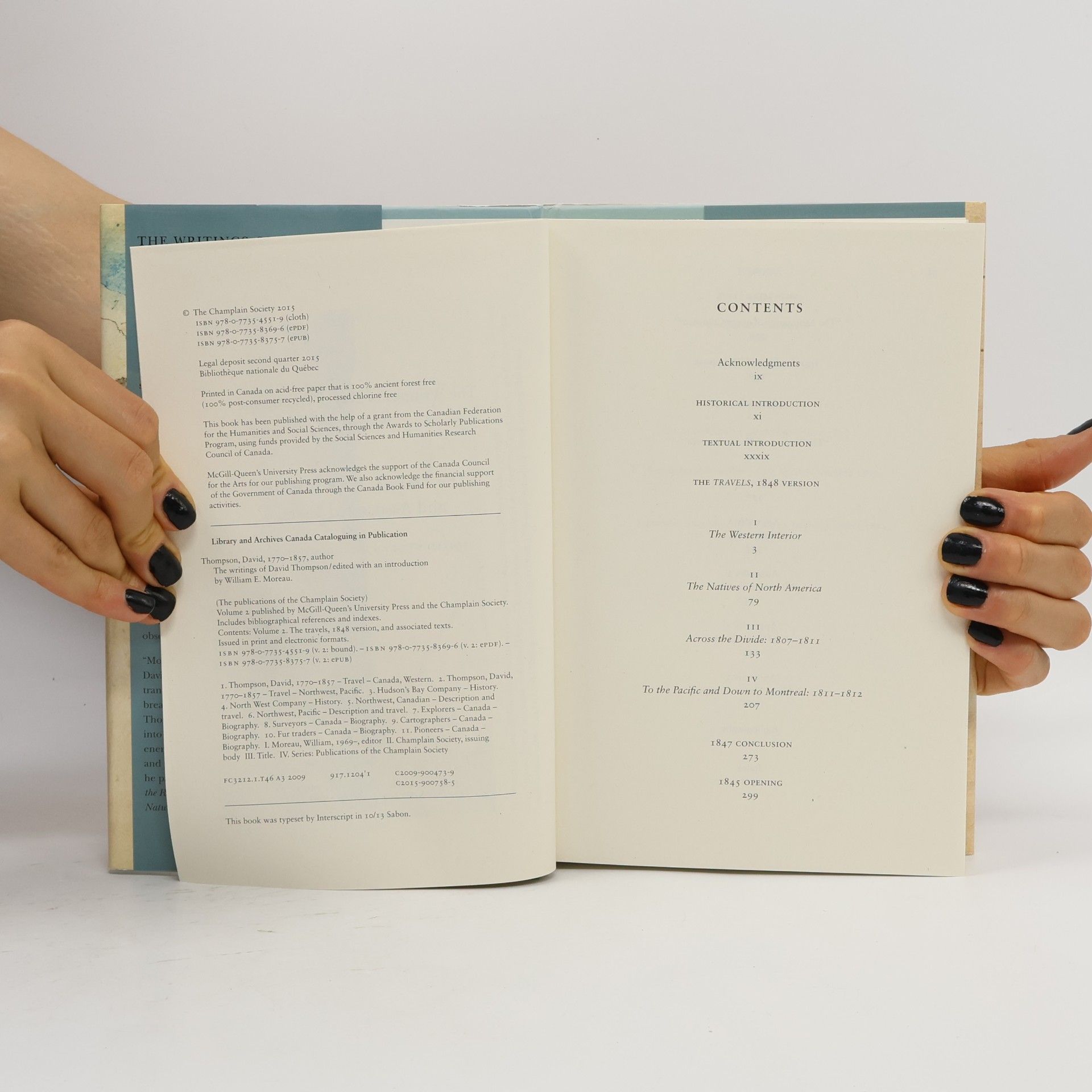 William E. Moreau The Writings of David Thompson