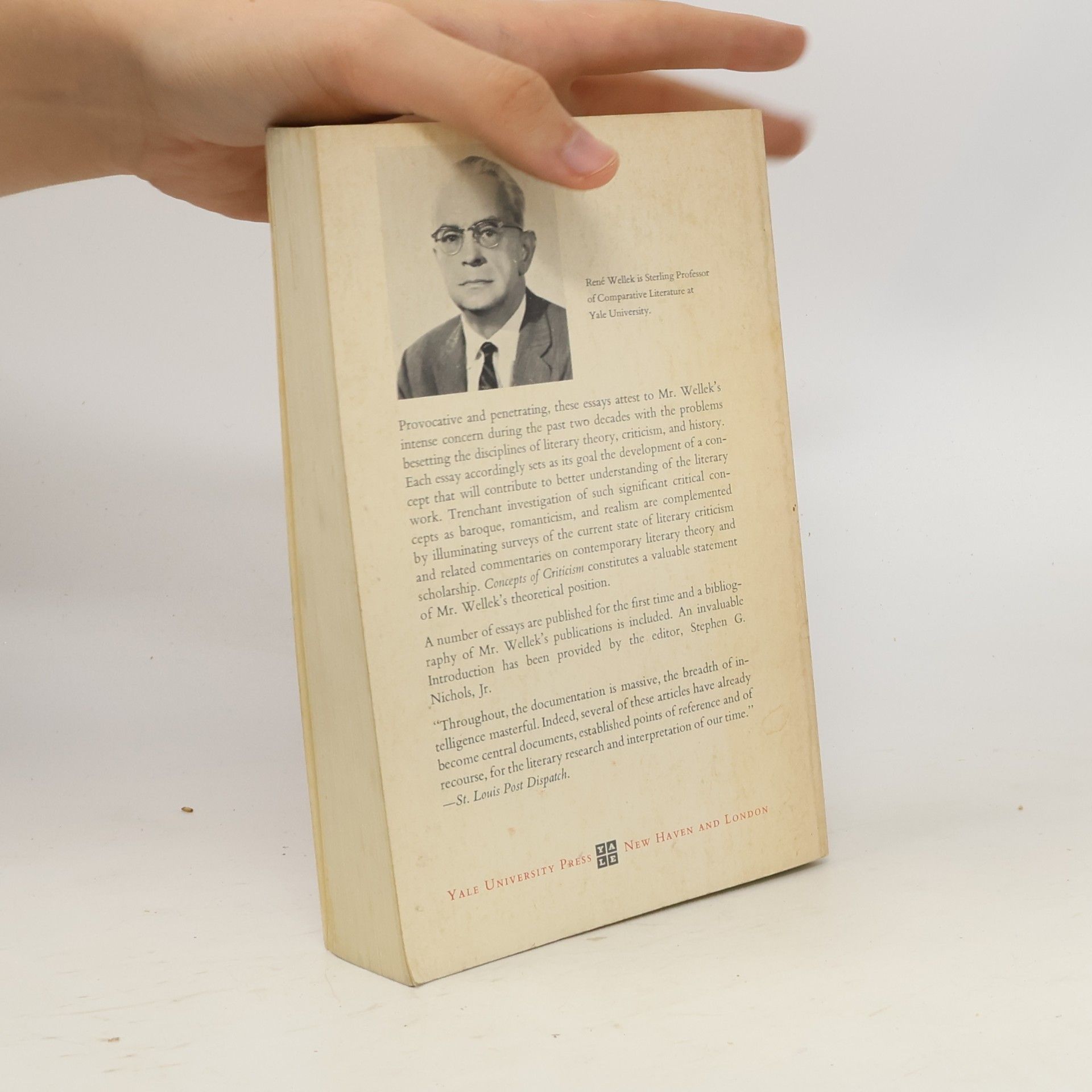 René Wellek Concepts of Criticism