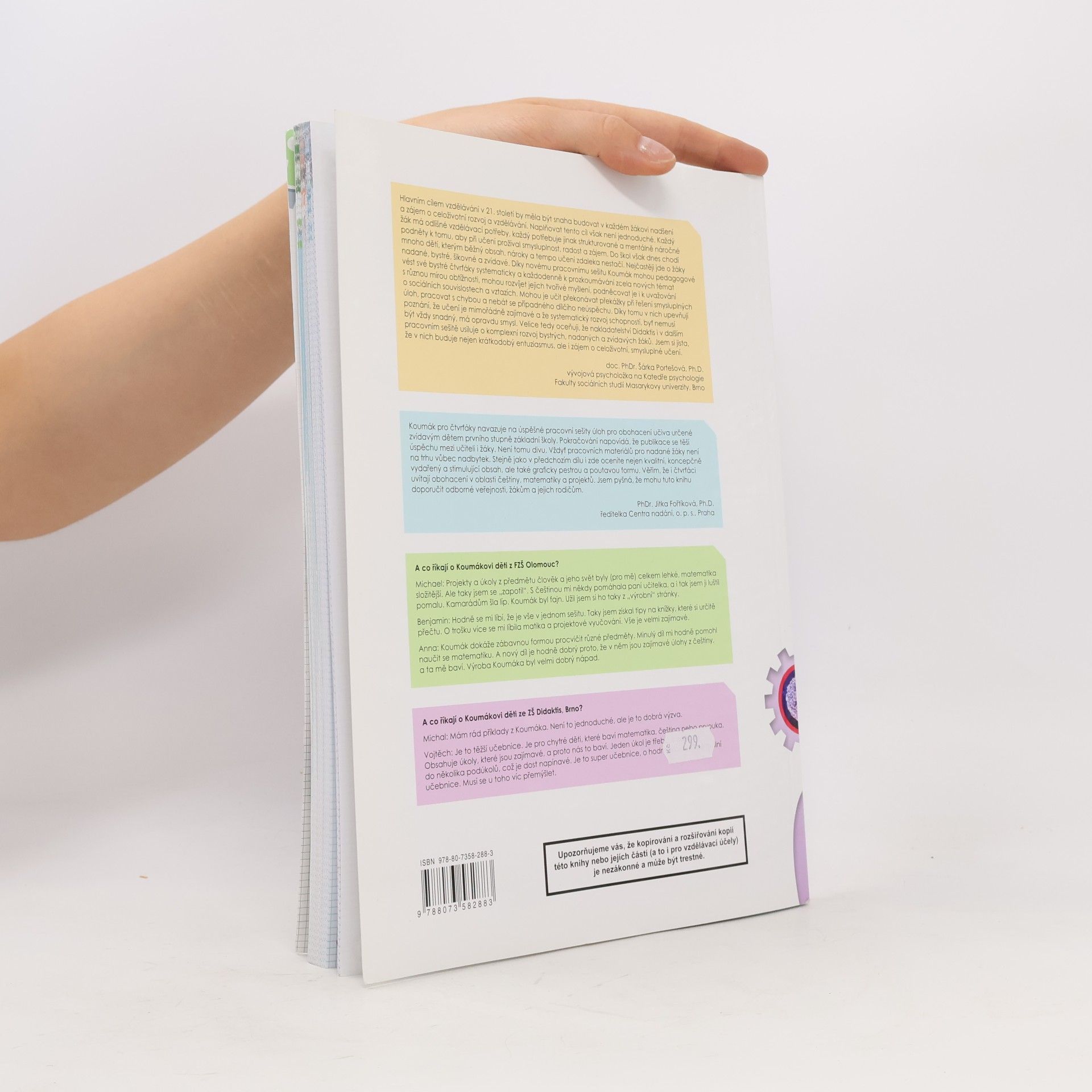 Various authors Koumák pro čtvrťáky. Rozšiřující pracovní sešit pro všechny čtvrťáky, kteří chtějí víc vědět a přemýšlet ještě víc...