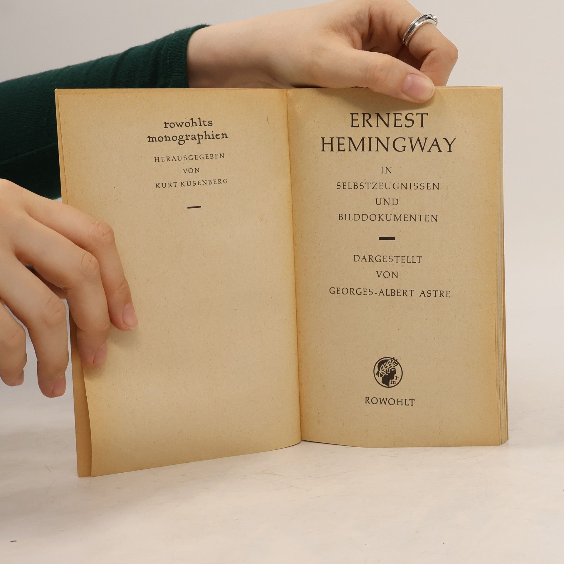 Various authors Rowohlts Monographien 73. Hemingway