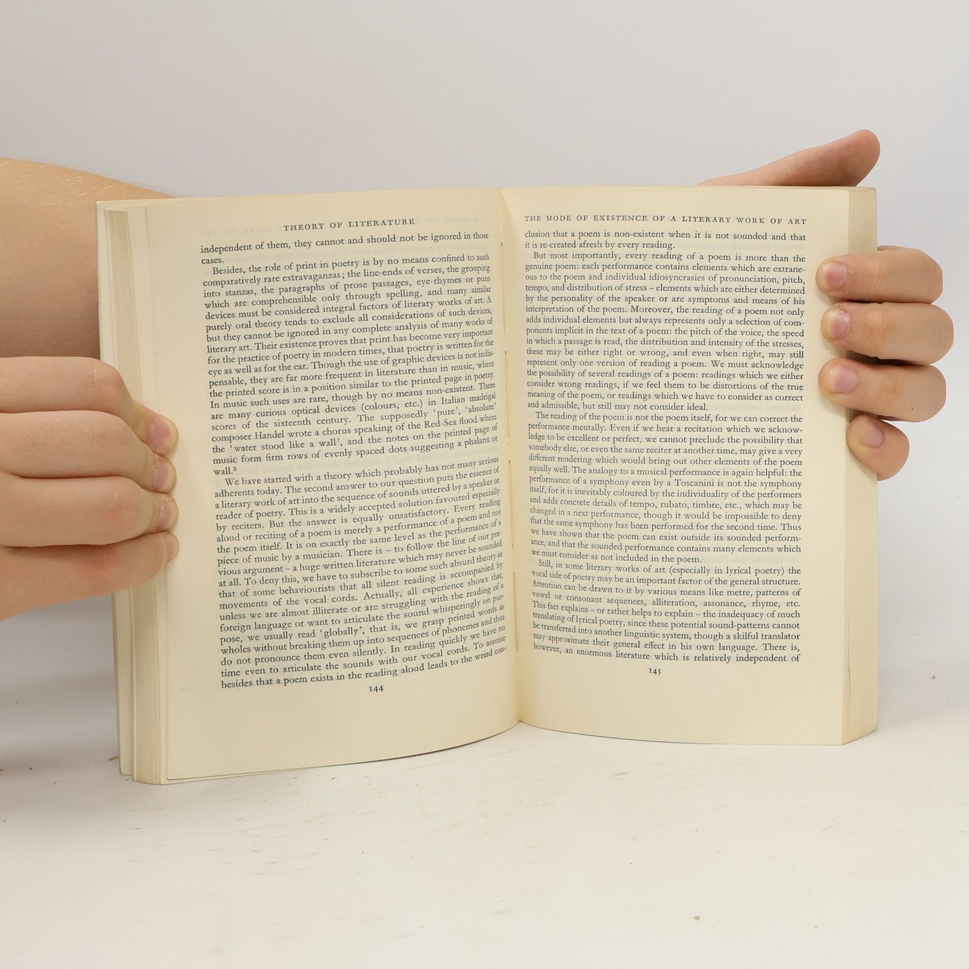 René Wellek Theory of Literature
