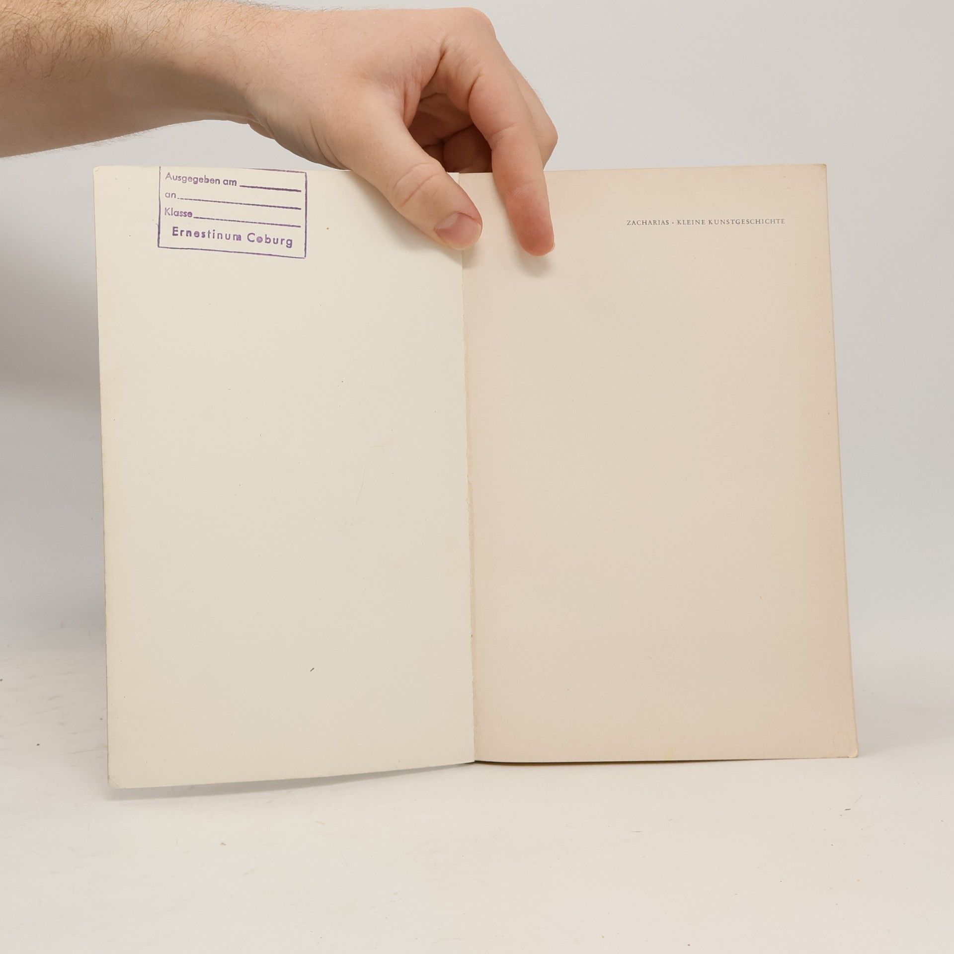 Alfred Zacharias Kleine Kunstgeschichte II