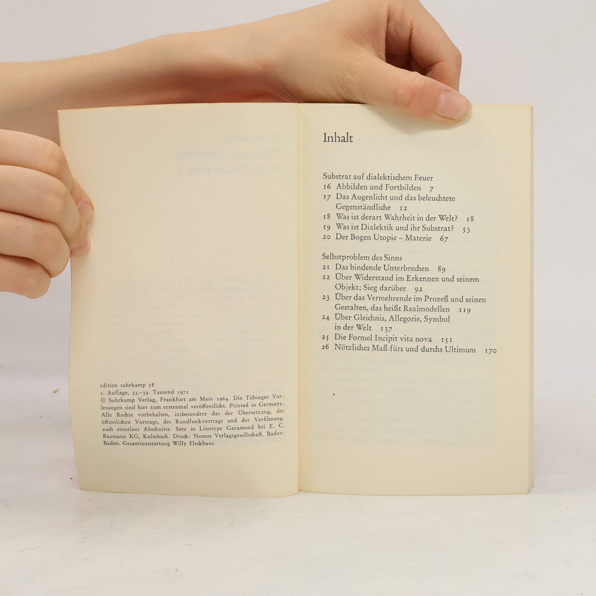 Ernest Bloch Tübinger Einleitung in die Philosophie 2
