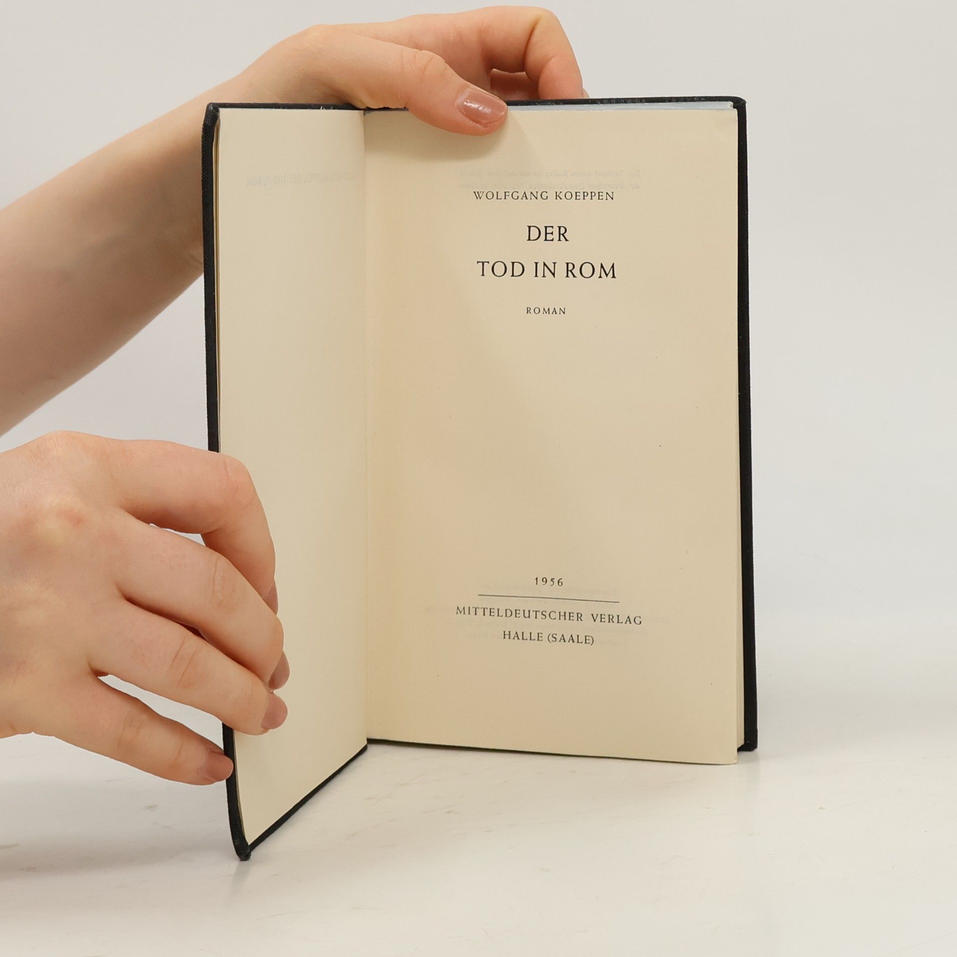 Wolfgang Koeppen Der Tod in Rom