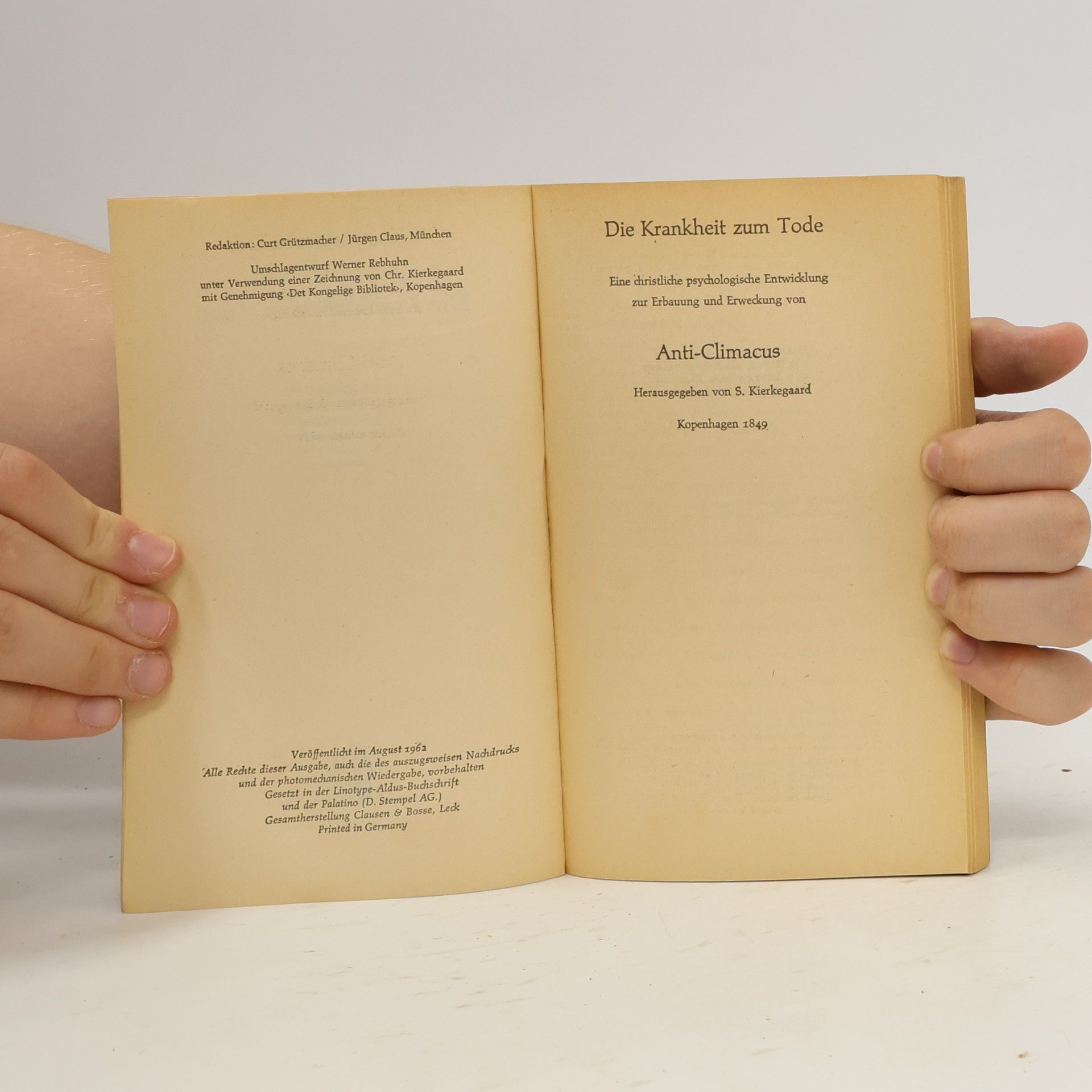 Søren Kierkegaard Die Krankheit zum Tode