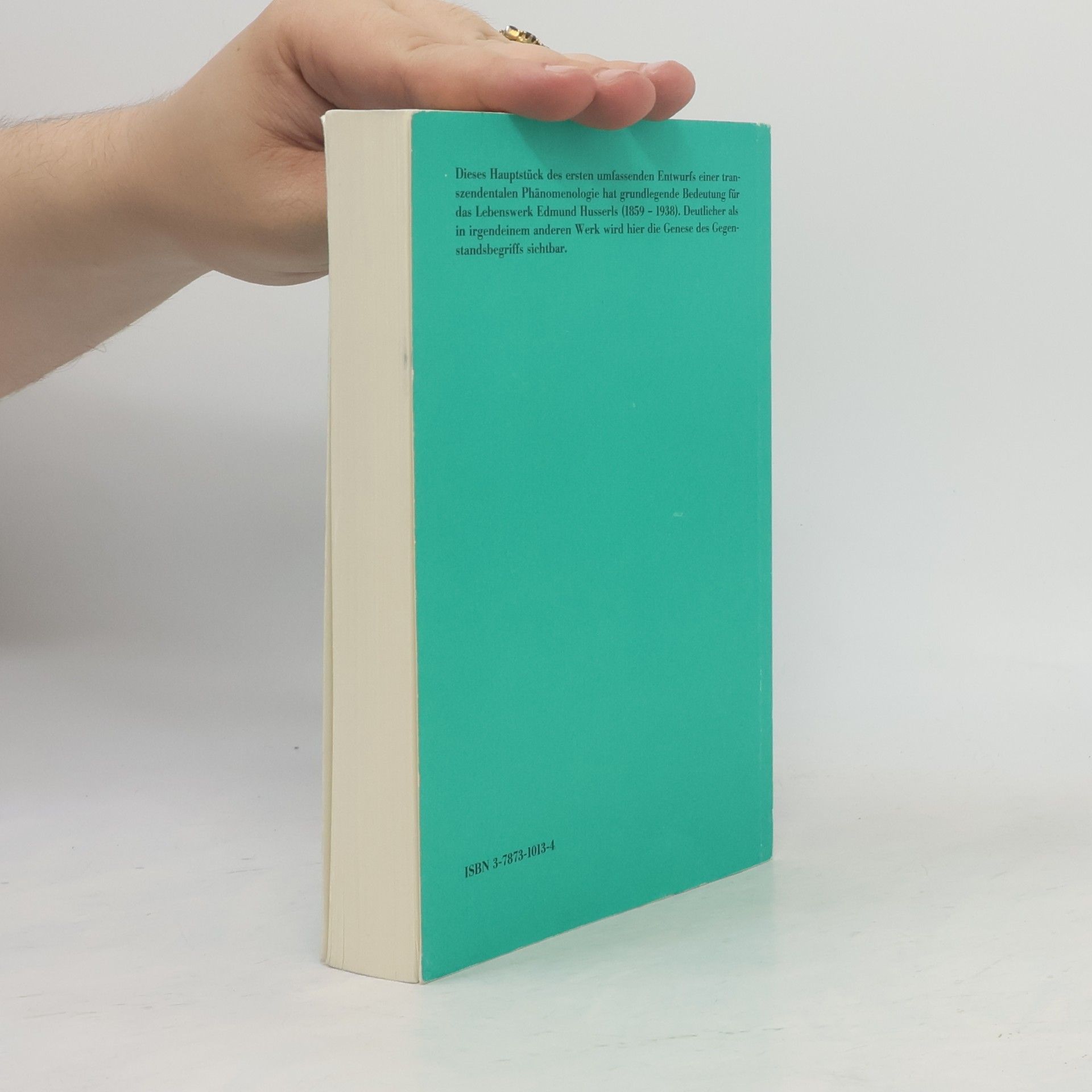 Edmund Husserl Ding und Raum