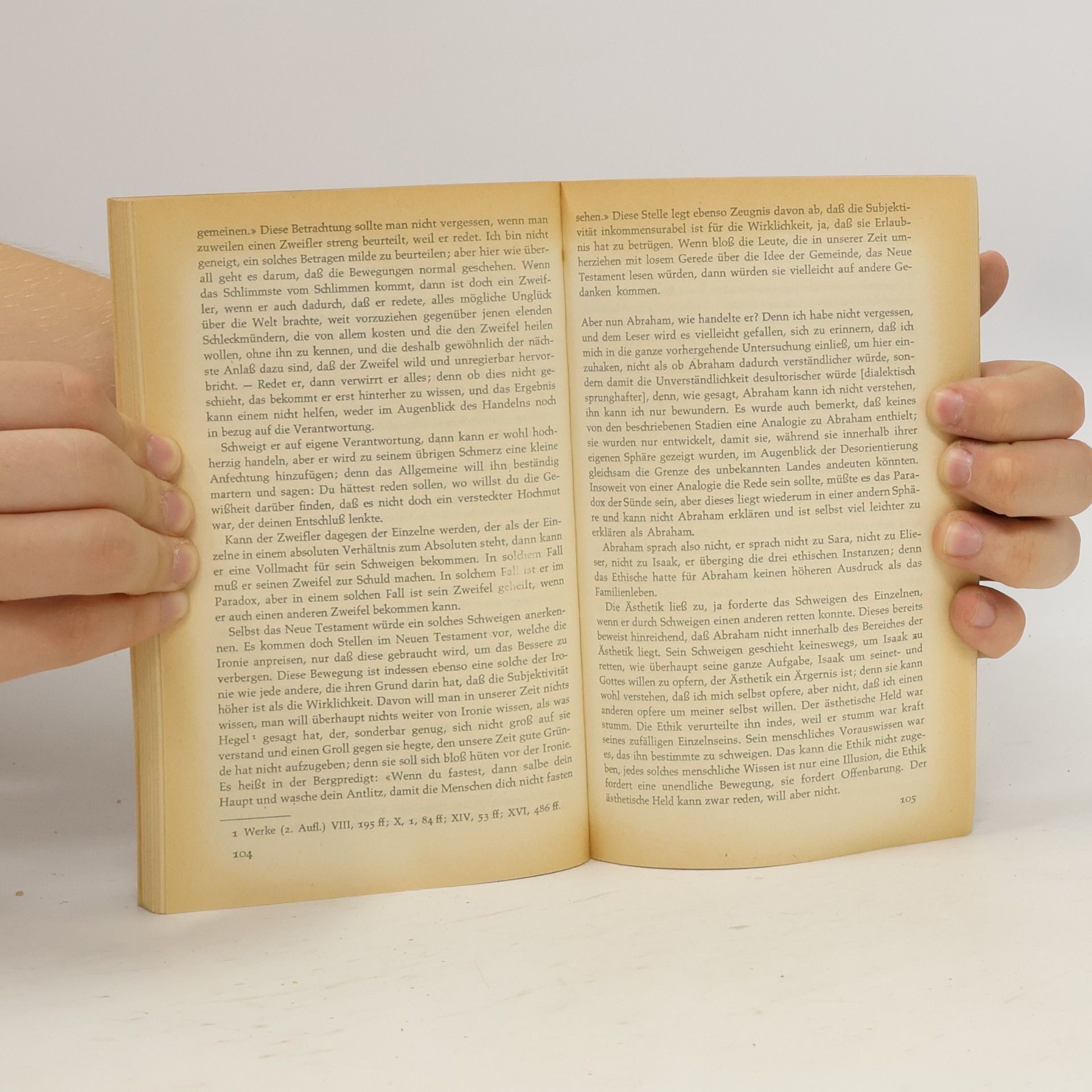Søren Kierkegaard Furcht und Zittern