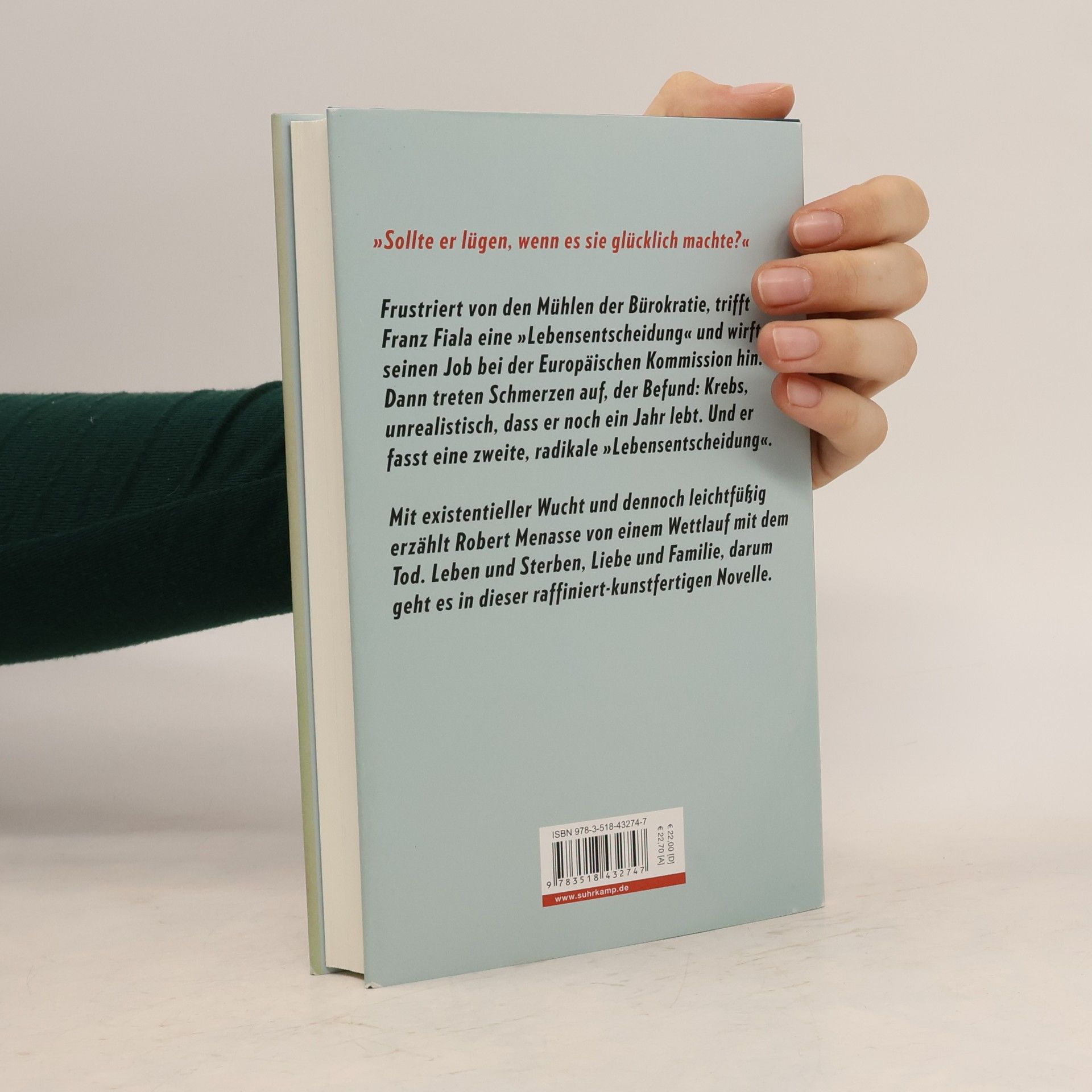 Robert Menasse Die Lebensentscheidung