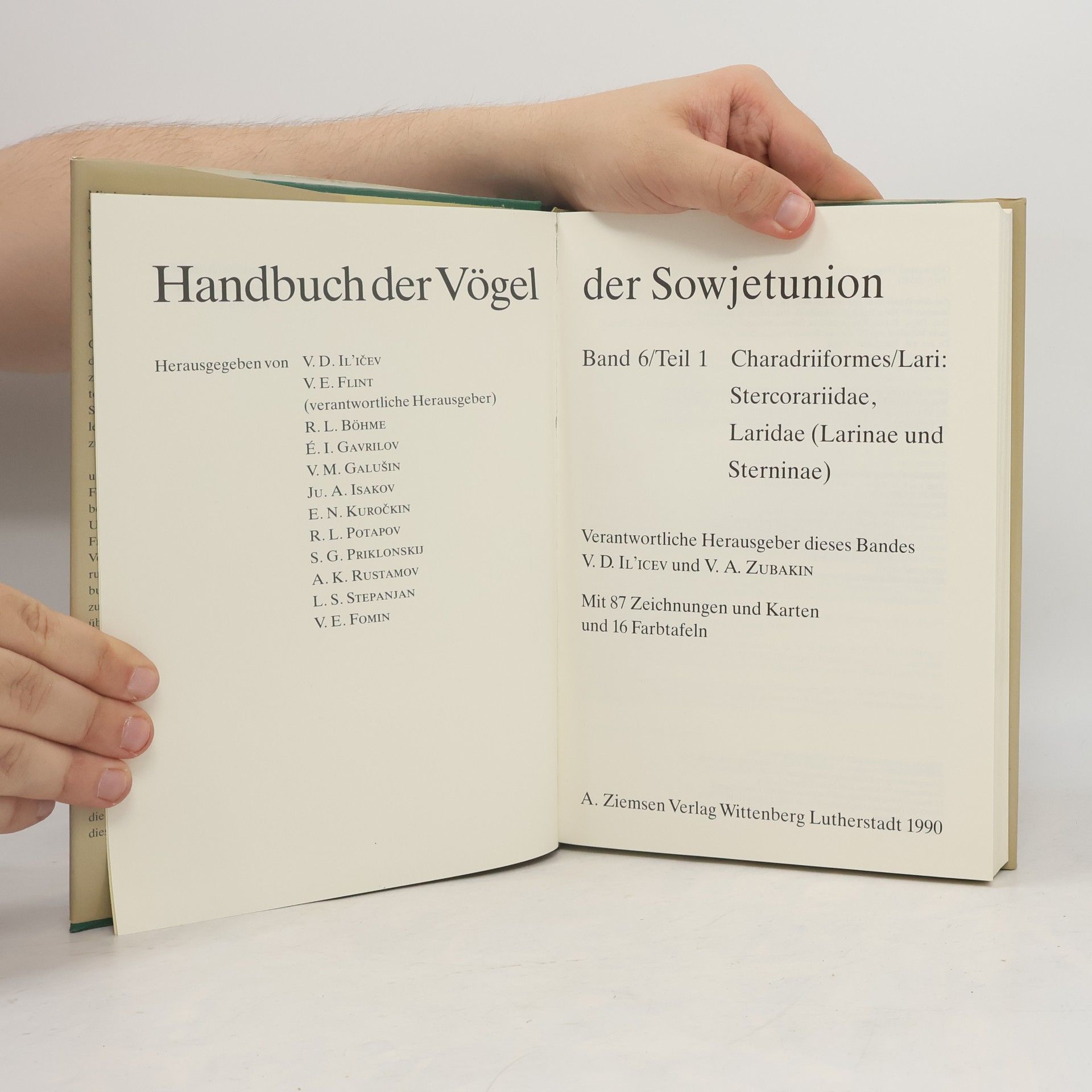 Rûrik Lʹvovič Beme Handbuch der Vögel der Sowjetunion Band 6/1