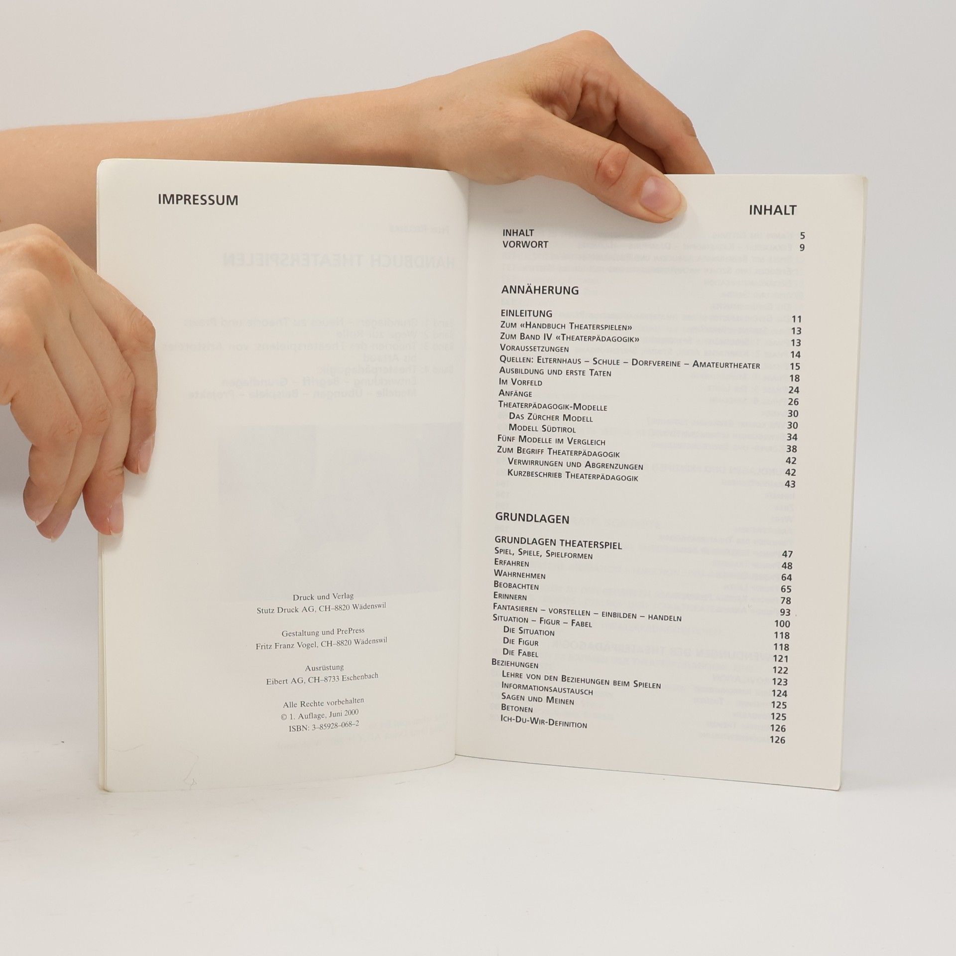 Felix Rellstab Handbuch Theaterspielen. Band 4: Theaterpädagogik