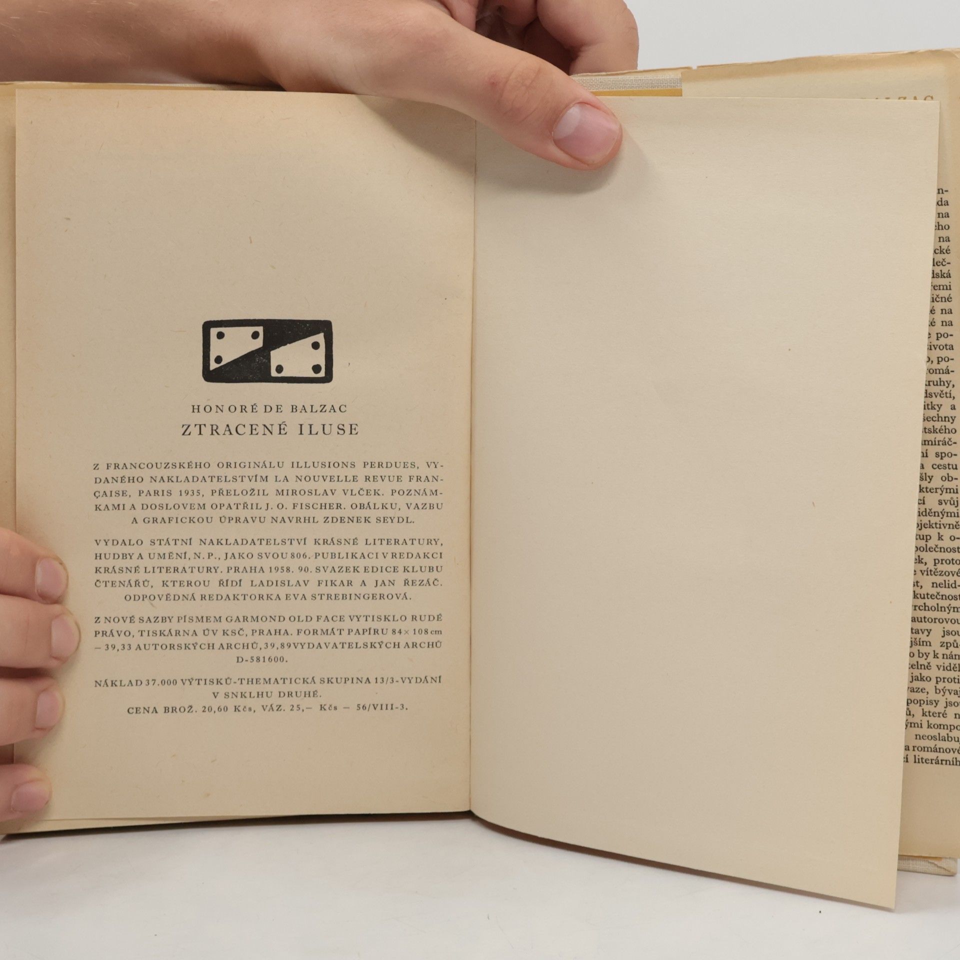 Honoré de Balzac Ztracené iluse