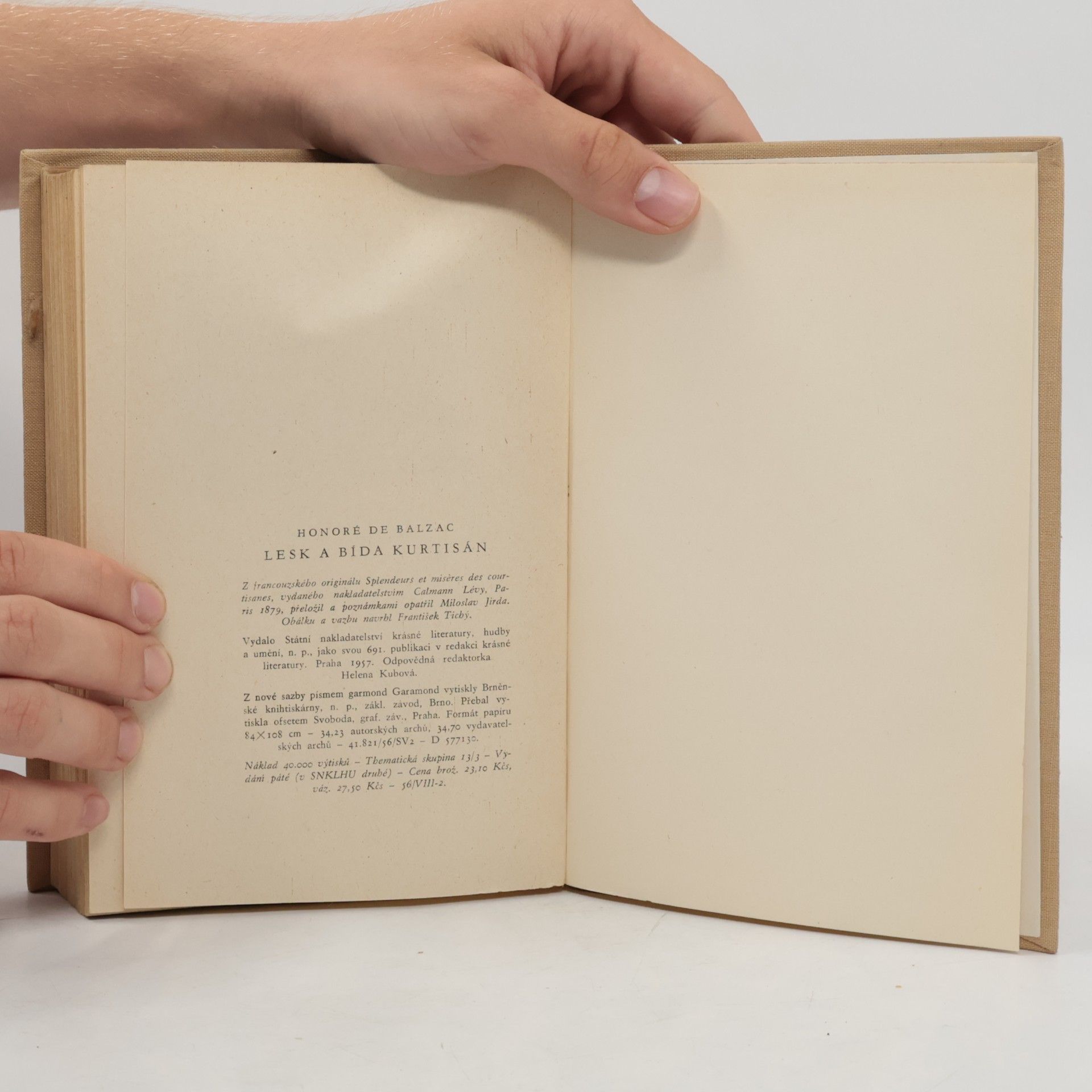 Honoré de Balzac Lesk a bída kurtizán
