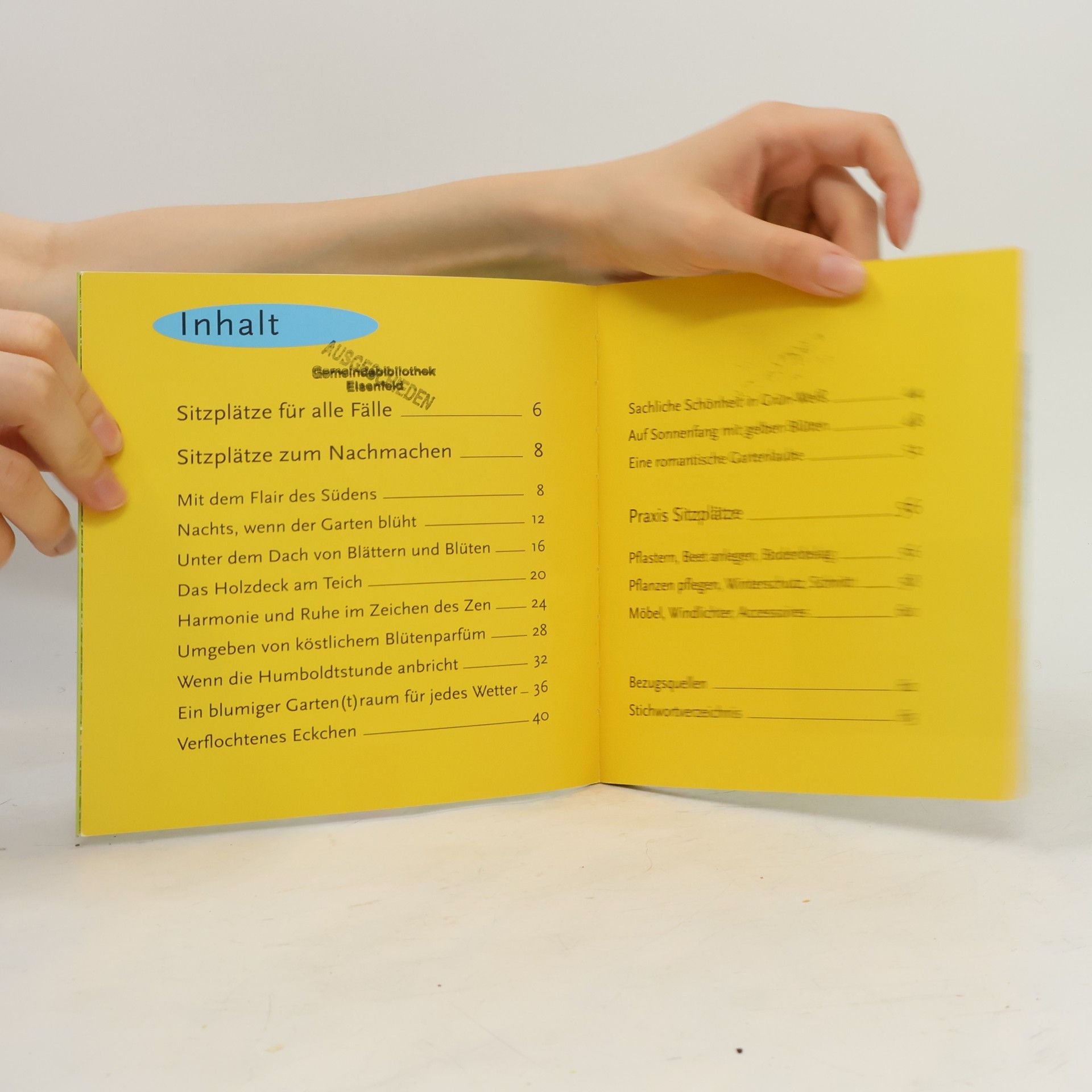 Autorenkollektiv Garten Rezepte. Sitzplätze