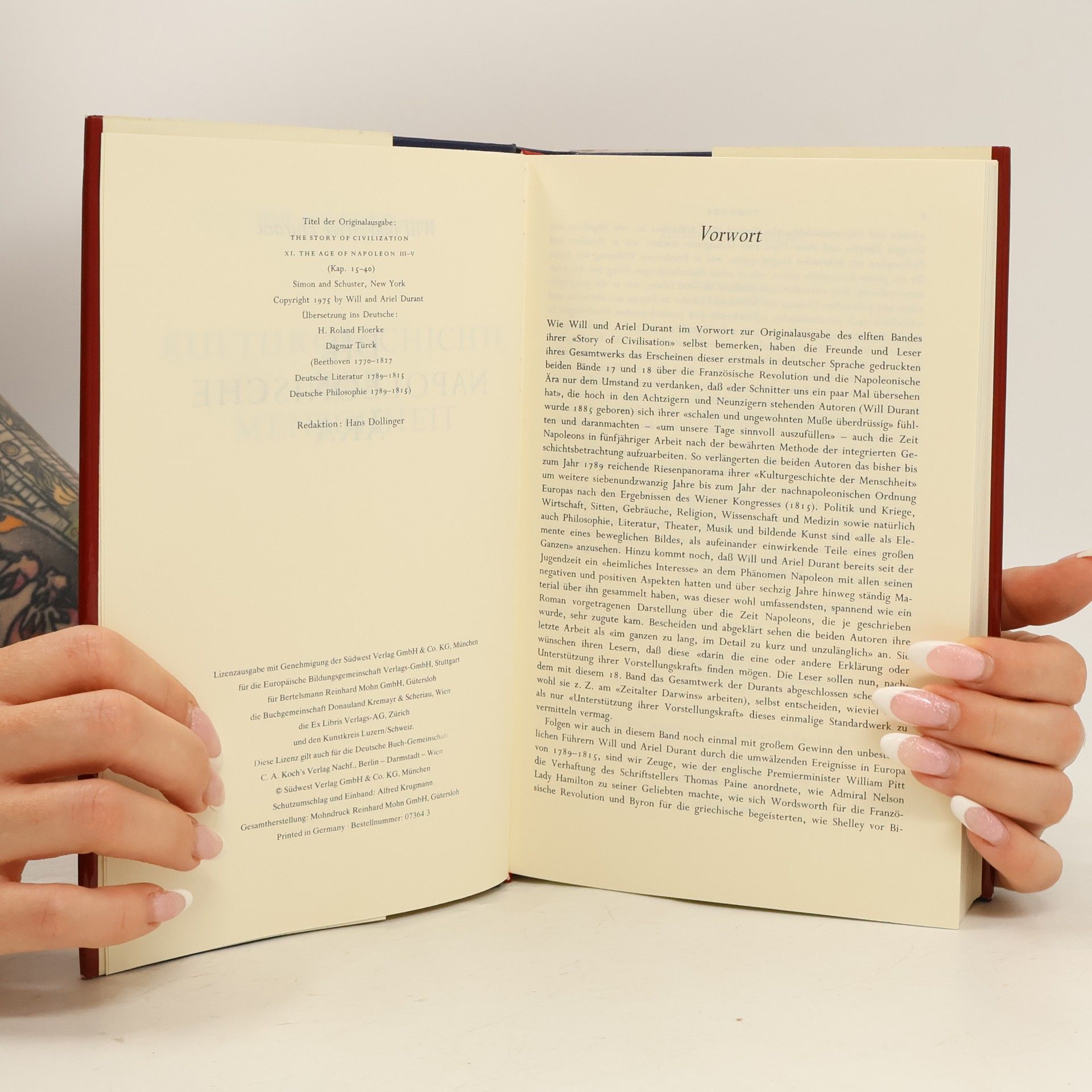 Wille und Ariel Durant Durant Kulturgeschichte der Menchheit
