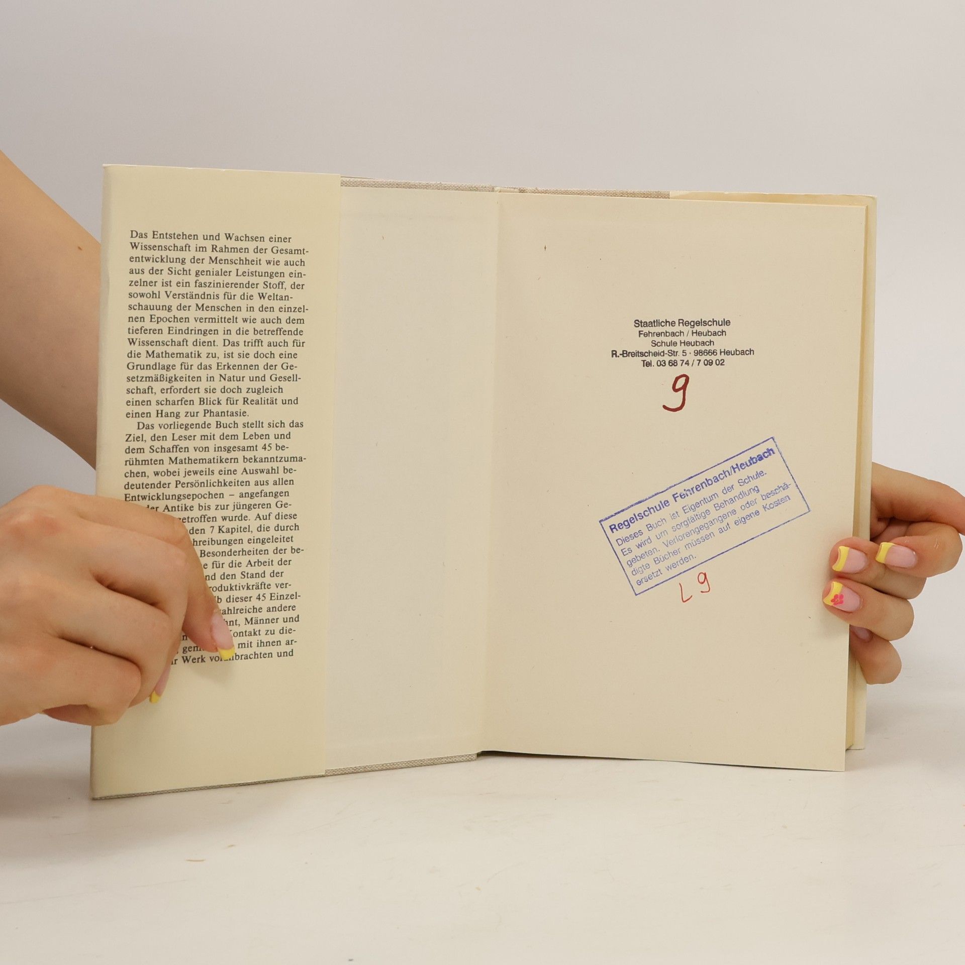 Hans Wußing Biographien bedeutender Mathematiker