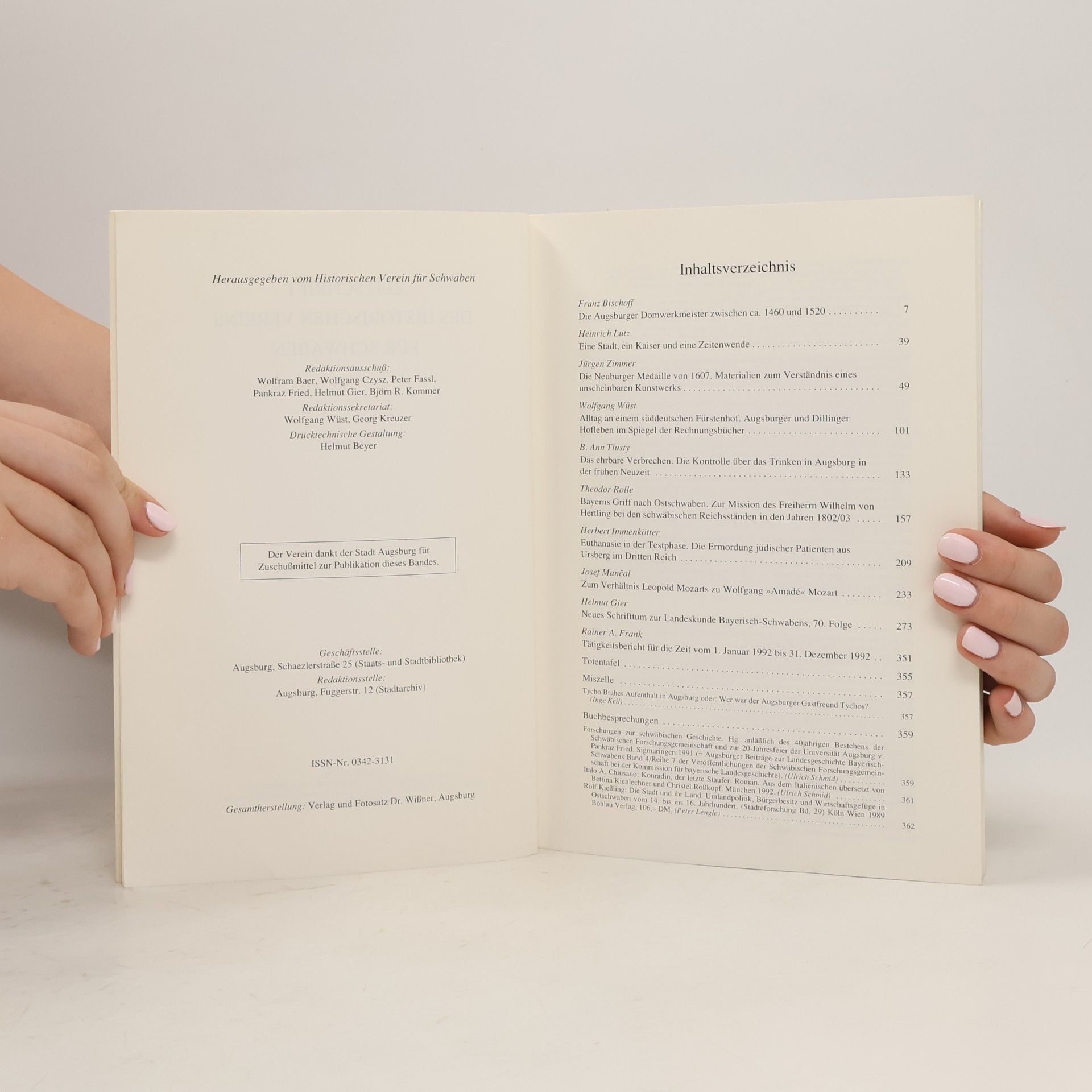 Autorenkollektiv Zeitschrift des Historischen Vereins für Schwaben