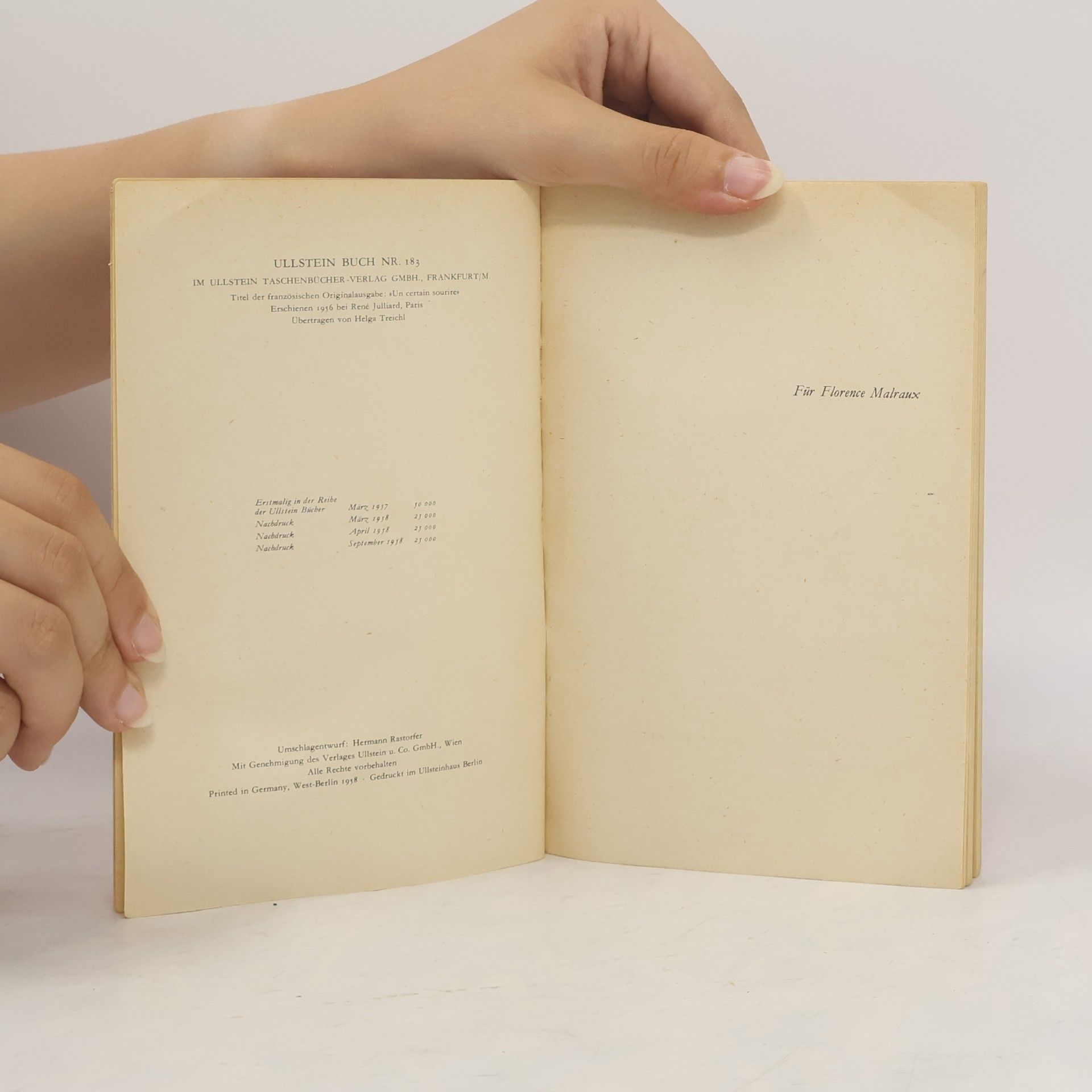Françoise Sagan Ein gewisses Lächeln