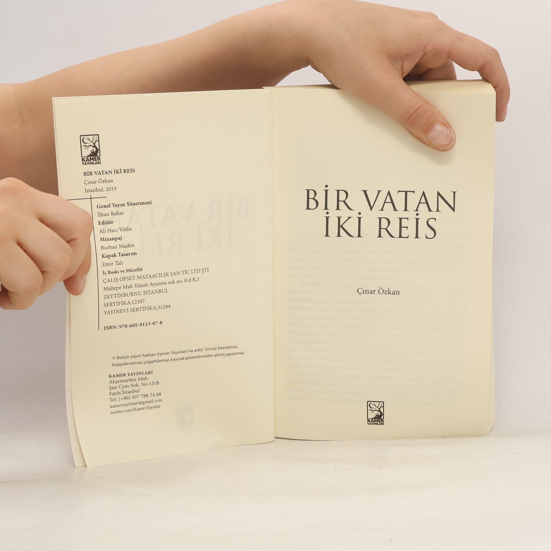 Çınar Özkan Bir Vatan İki Reis