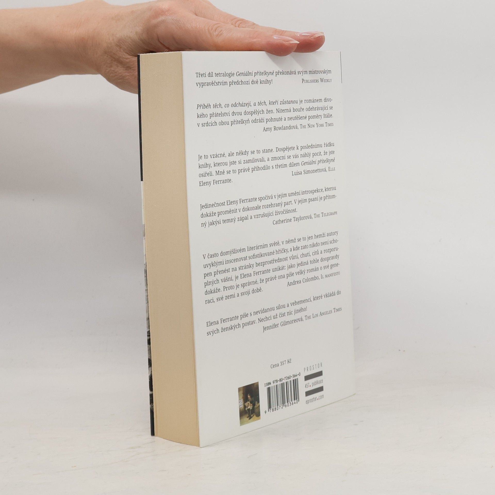 Elena Ferrante Geniální přítelkyně 3. Příběh těch, co odcházejí, a těch, kteří zůstanou