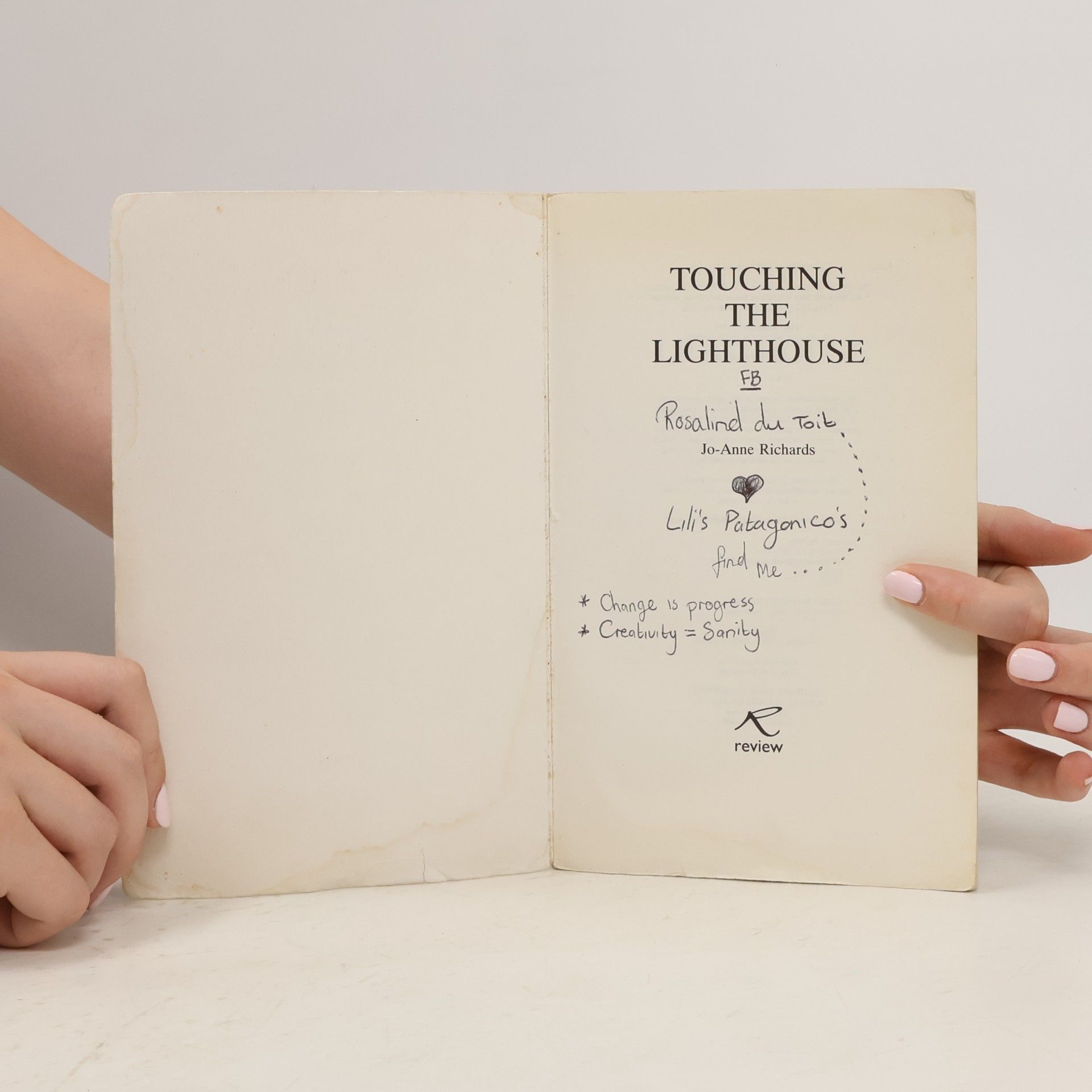 Jo Anne Richards Touching the Lighthouse