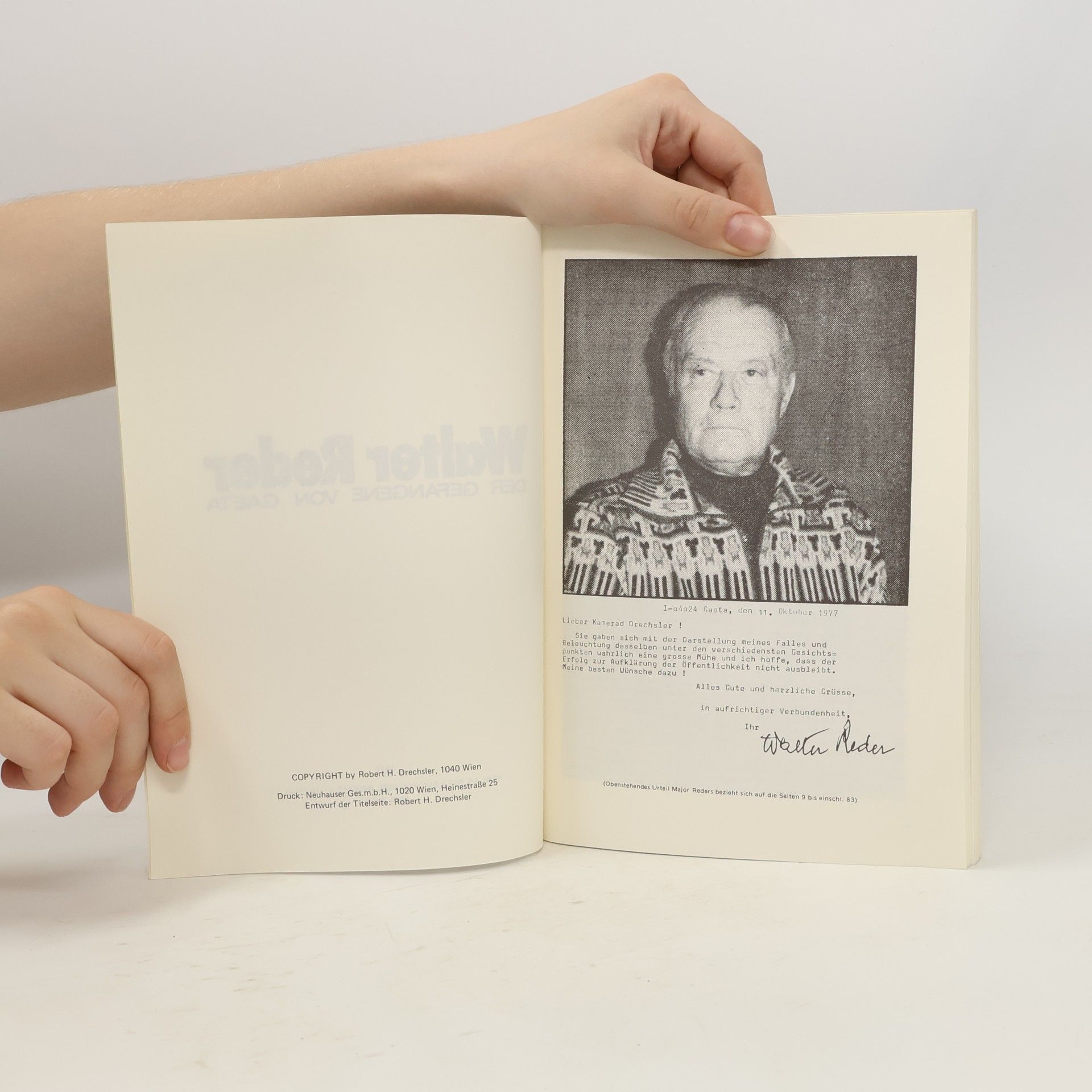 Robert H. Drechsler Walter Reder