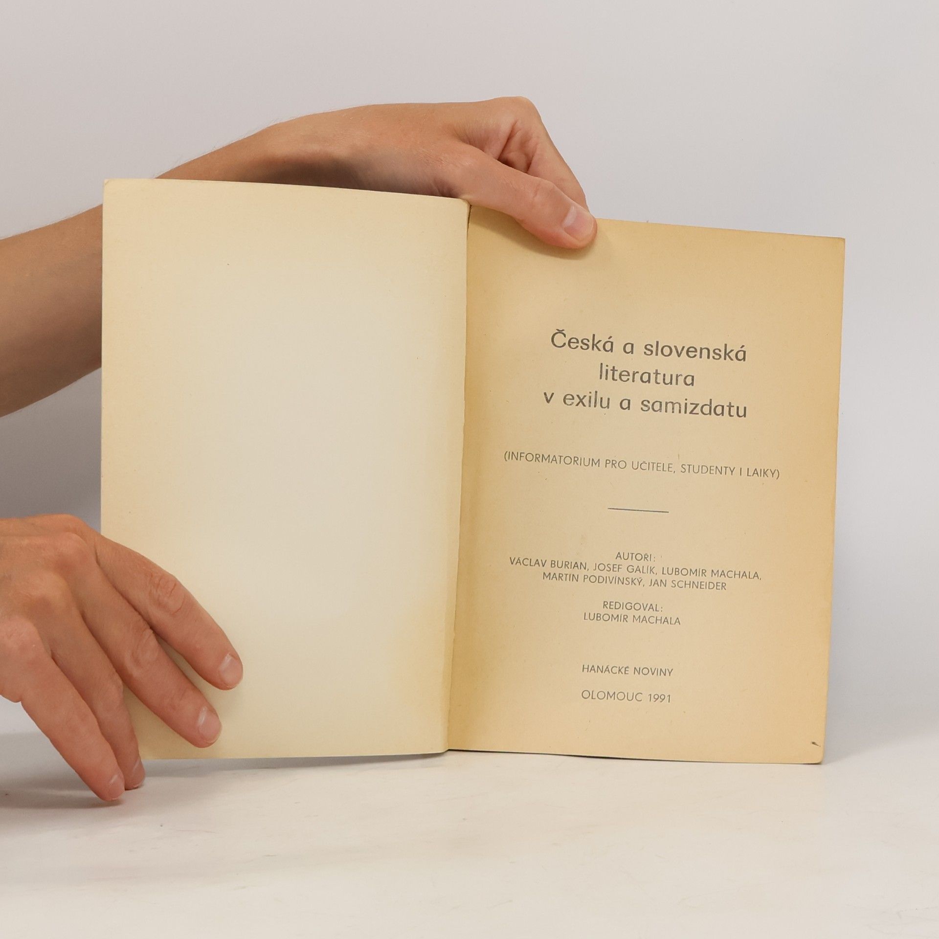 Václav Burian Česká a slovenská literatura v exilu a samizdatu