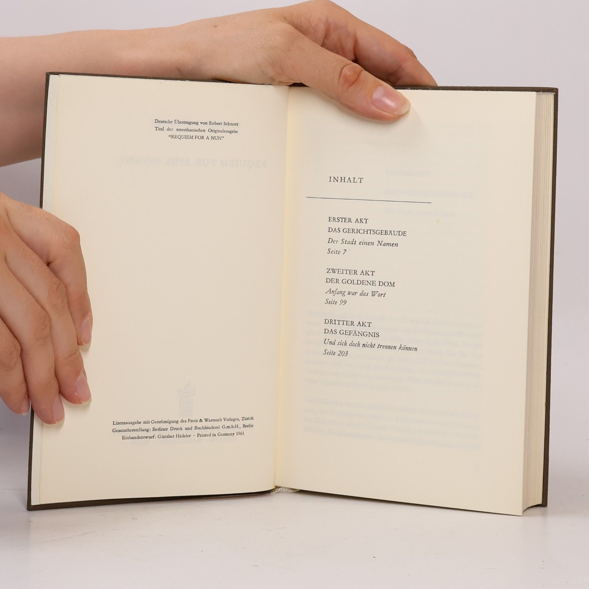 William Faulkner Requiem Für Eine Nonne