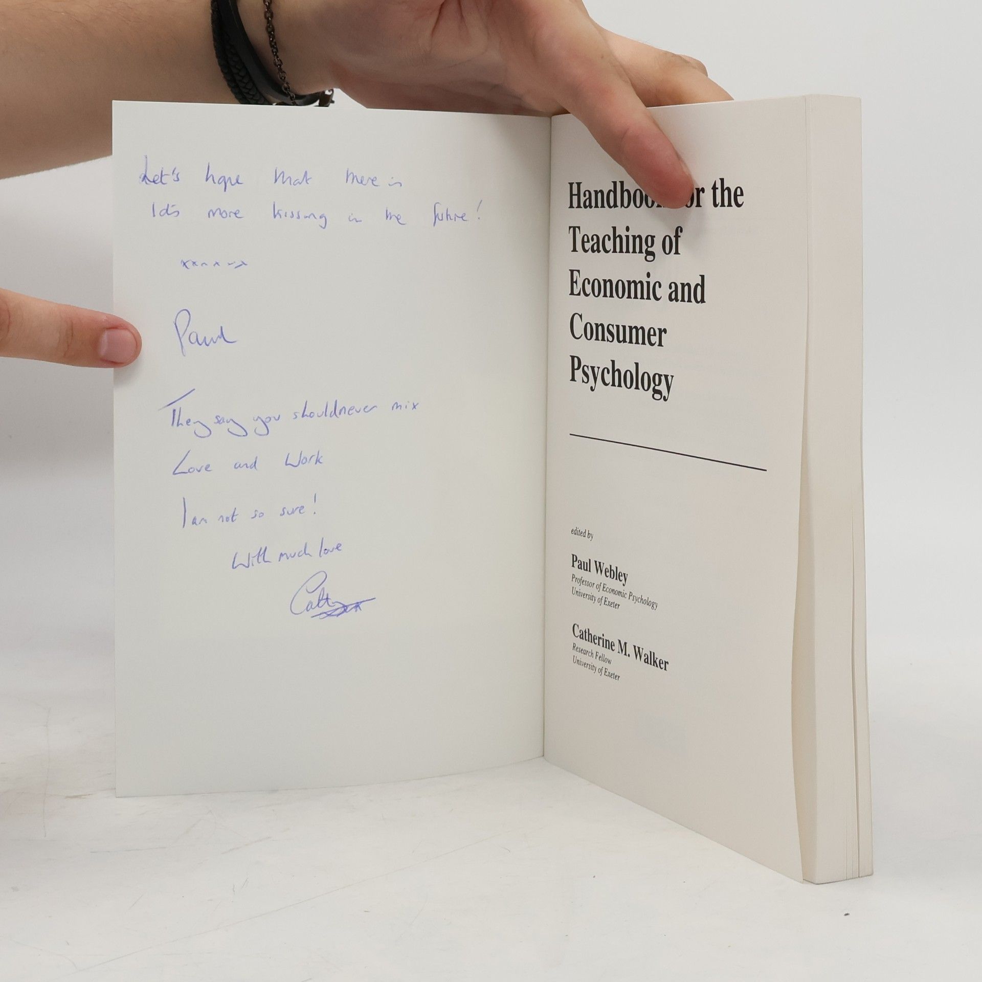 Paul M. Webley Handbook for the Teaching of Economic and Consumer Psychology