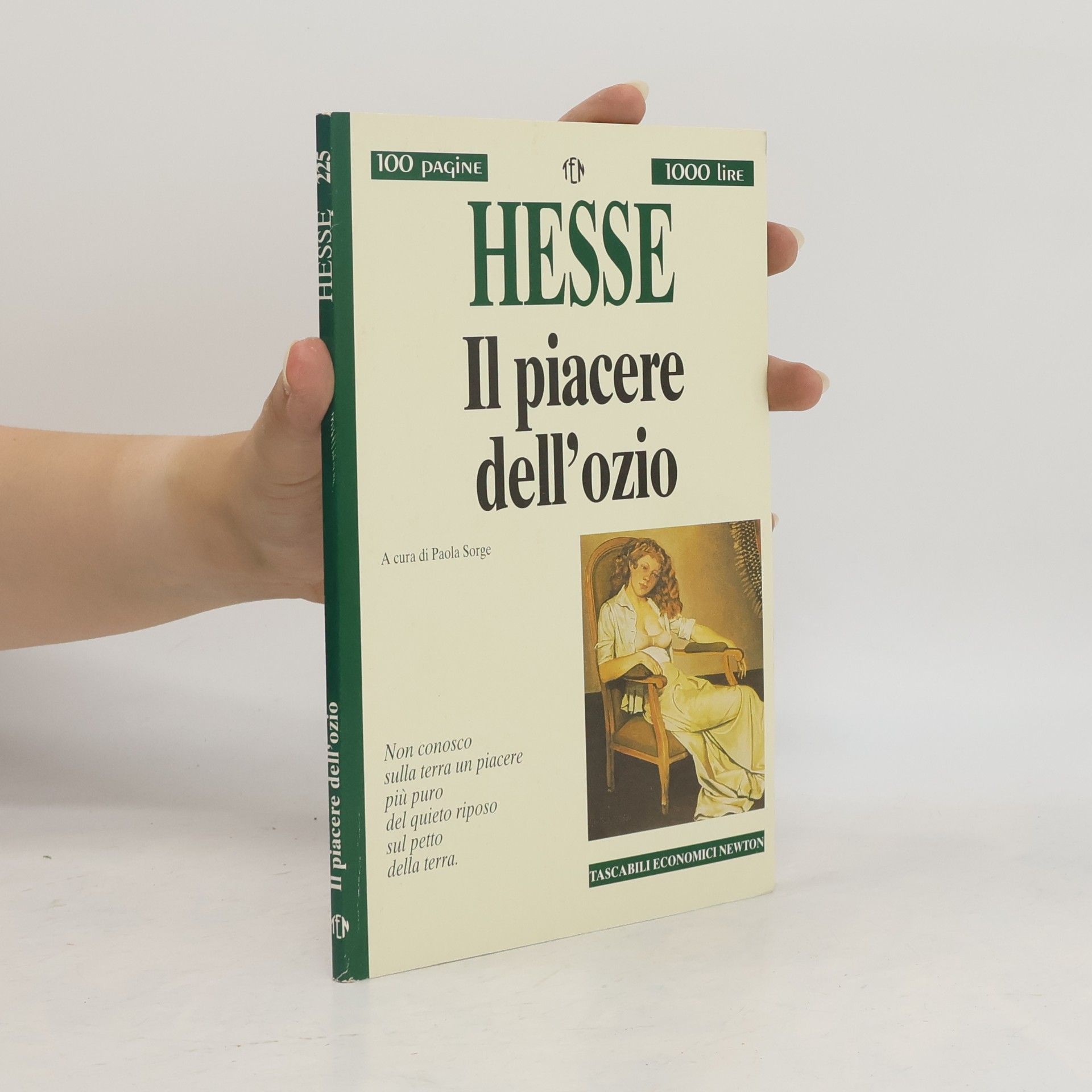 Paola Sorge Il piacere dell'ozio