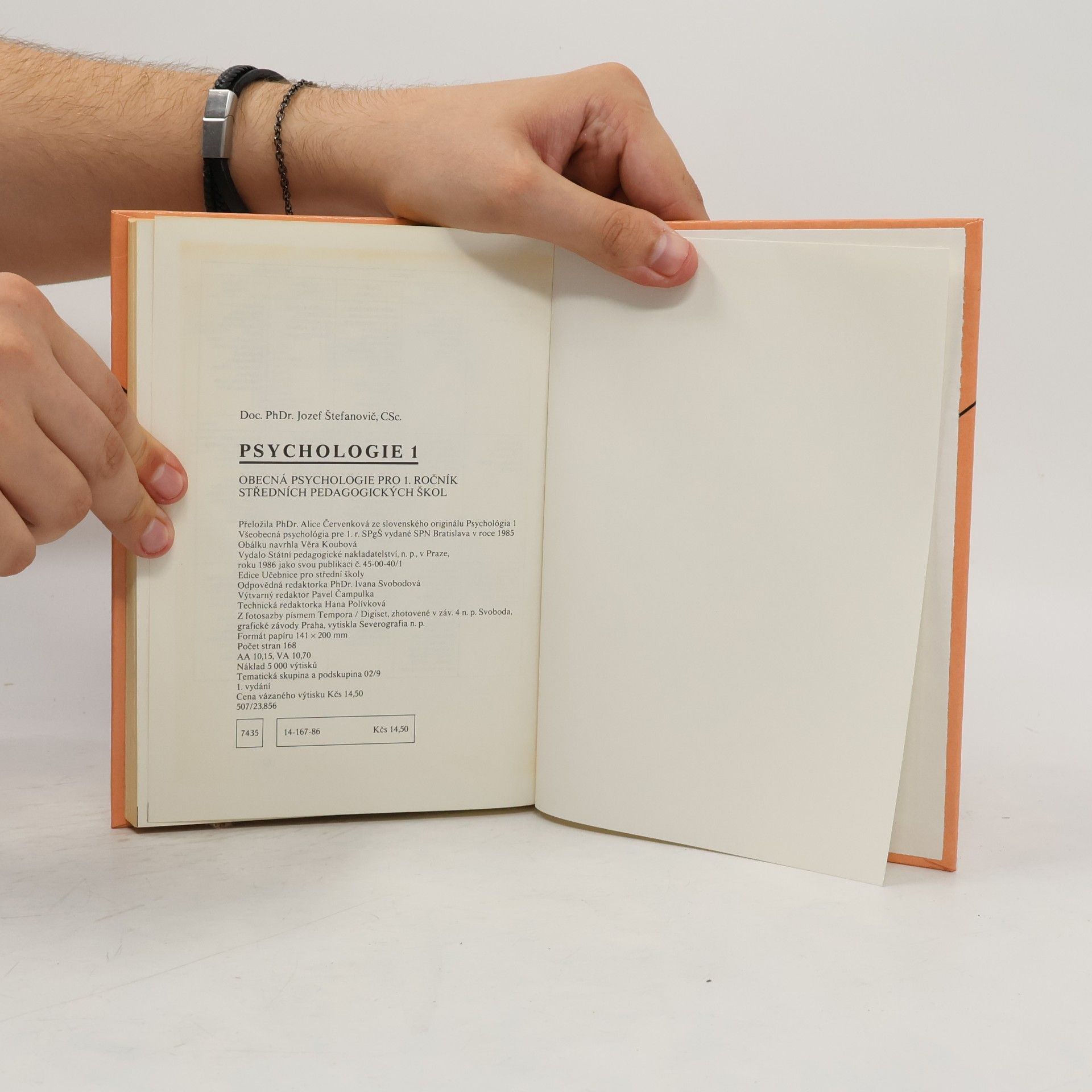 Jozef Štefanovič Psychologie 1 - obecná psychologie pro 1. ročník středních pedagogických škol