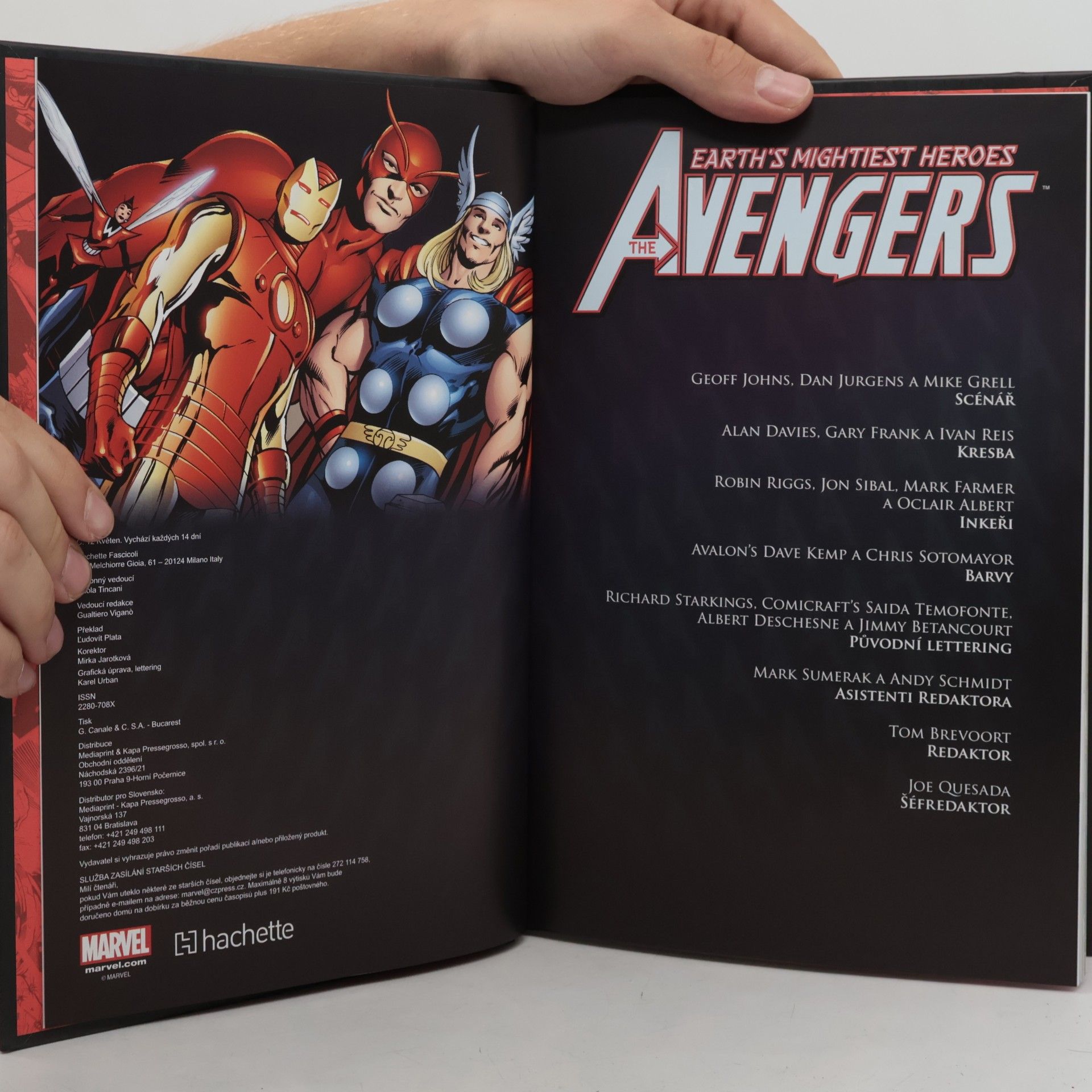 Geoff Johns Ultimátní komiksový komplet 28. Avengers. Na ostří nože