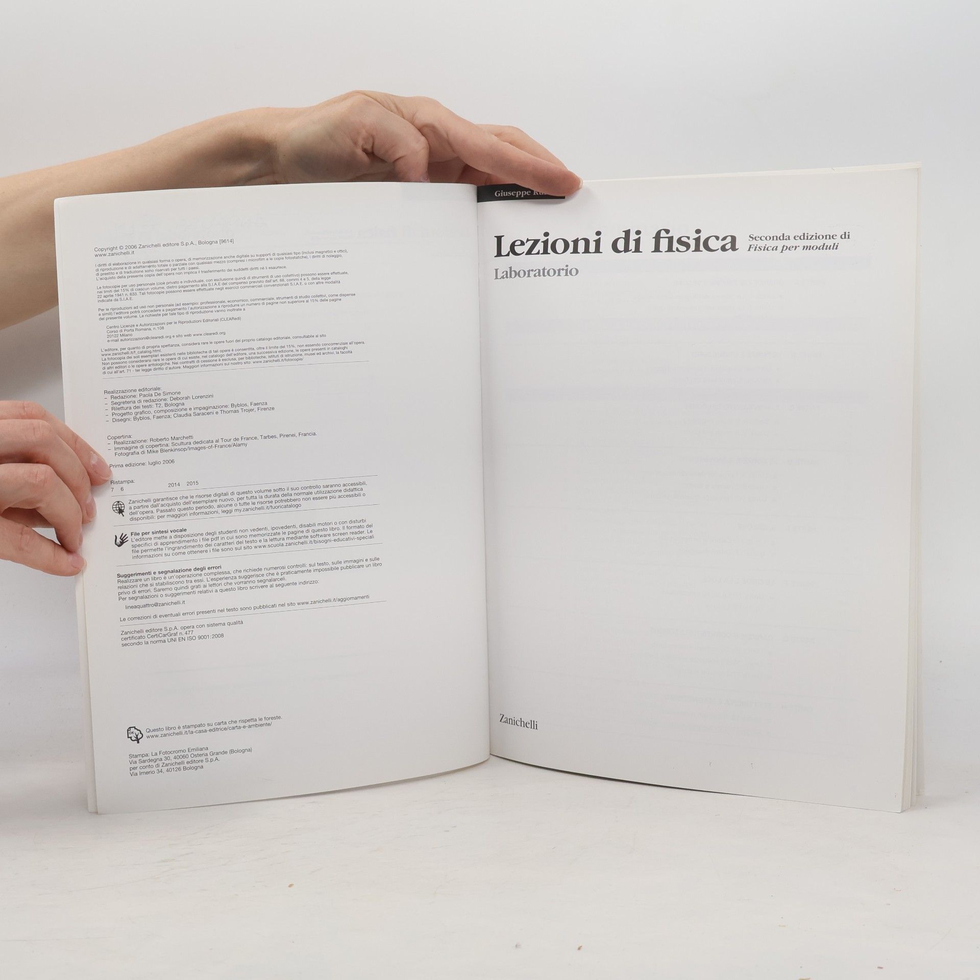 Giuseppe Ruffo Lezioni di fisica. Seconda lezione di fisica per moduli. Laboratorio. Per le Scuole superiori