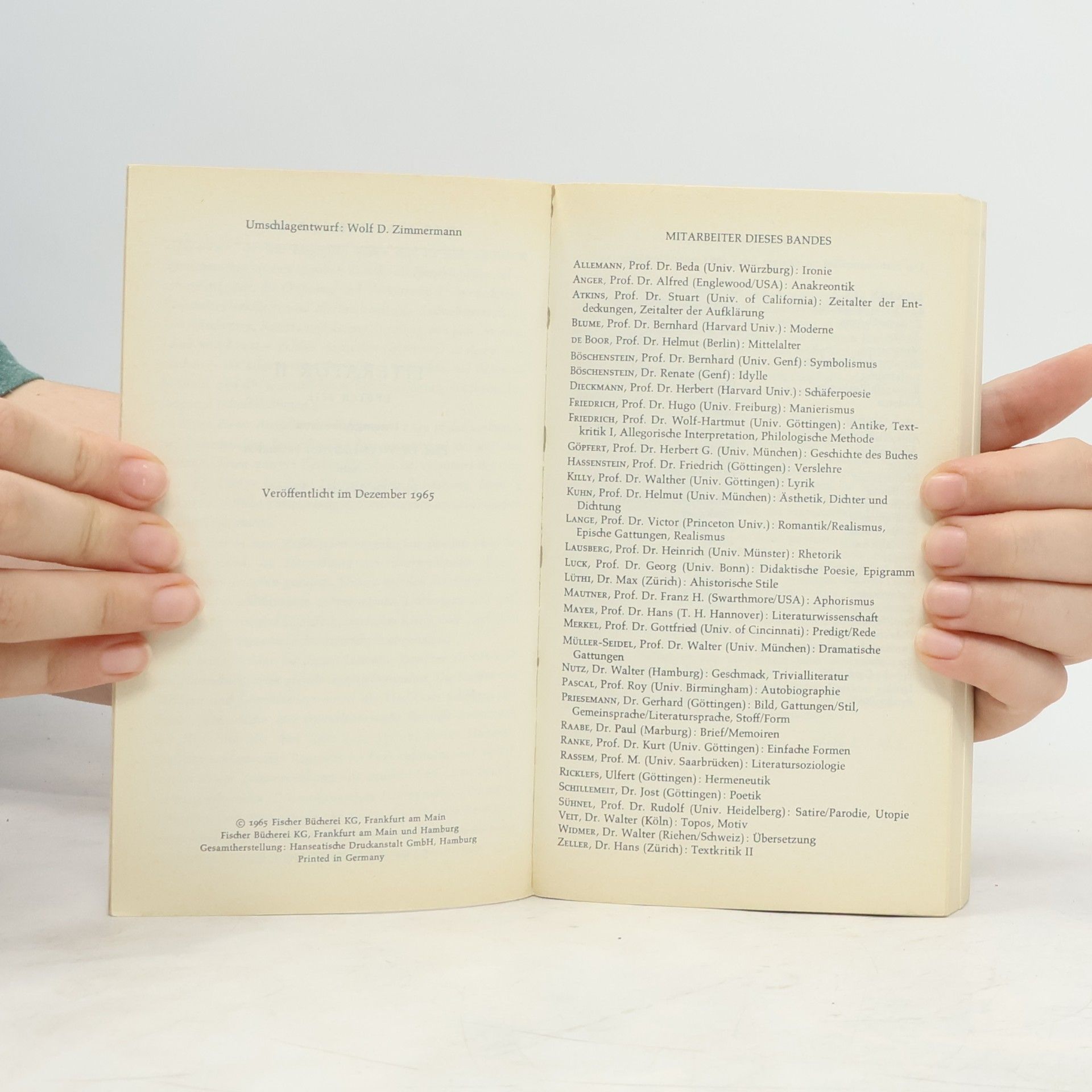 Walther Killy Literatur 2/1