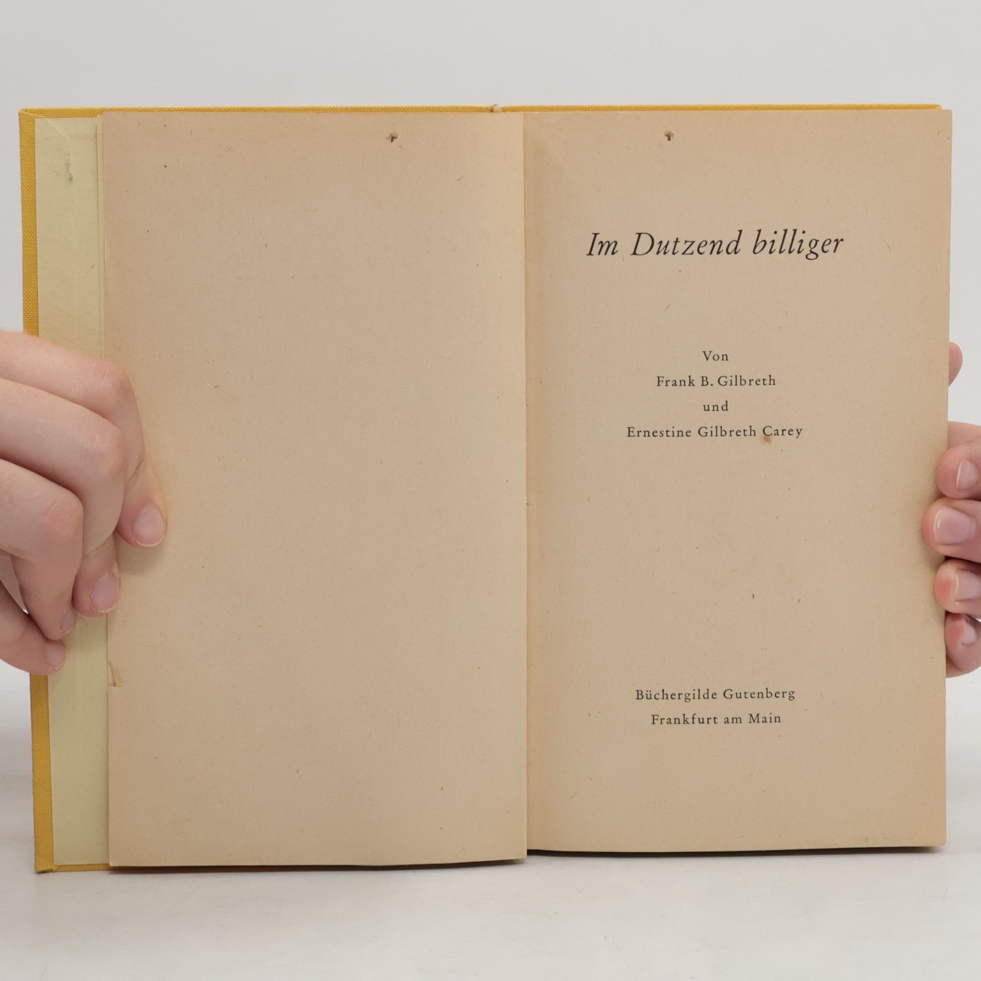 Frank Bunker Gilbreth, Jr. Im Dutzend billiger
