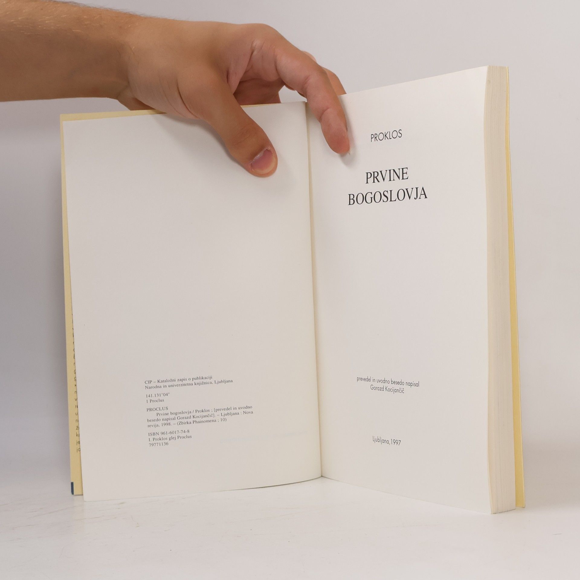 Proclus Prvine bogoslovja