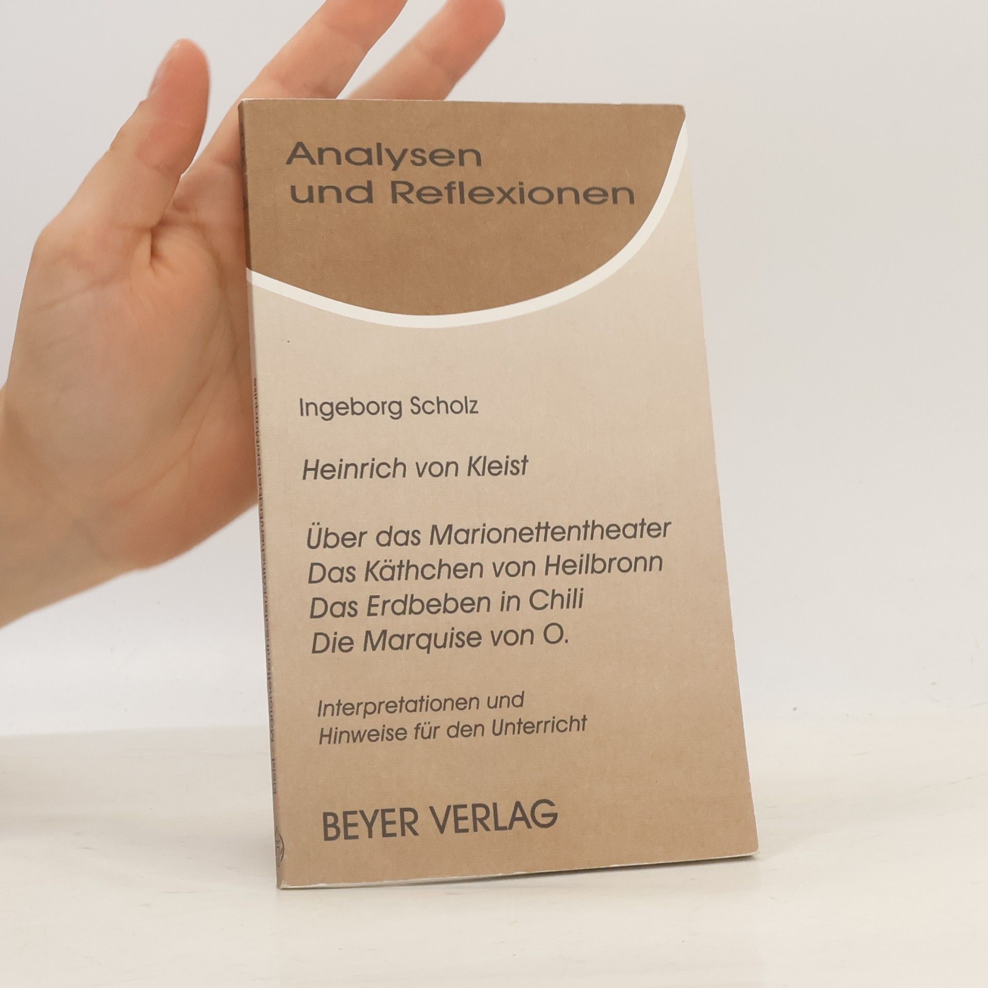 Analysen und Reflexionen: Heinrich von Kleist