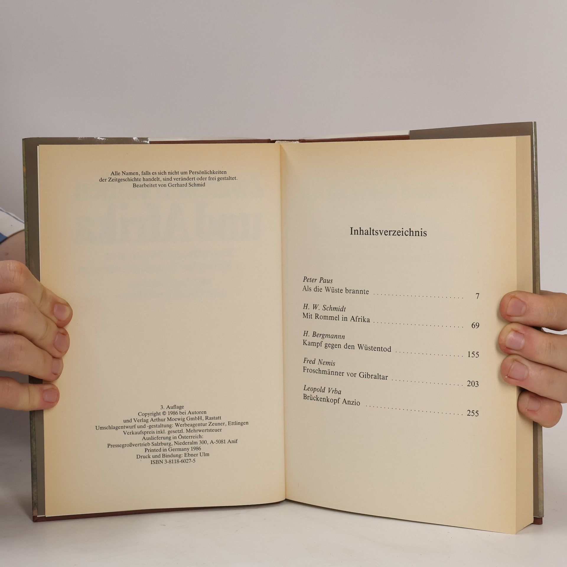 Gerhard Schmid Zwischen Italien und Afrika