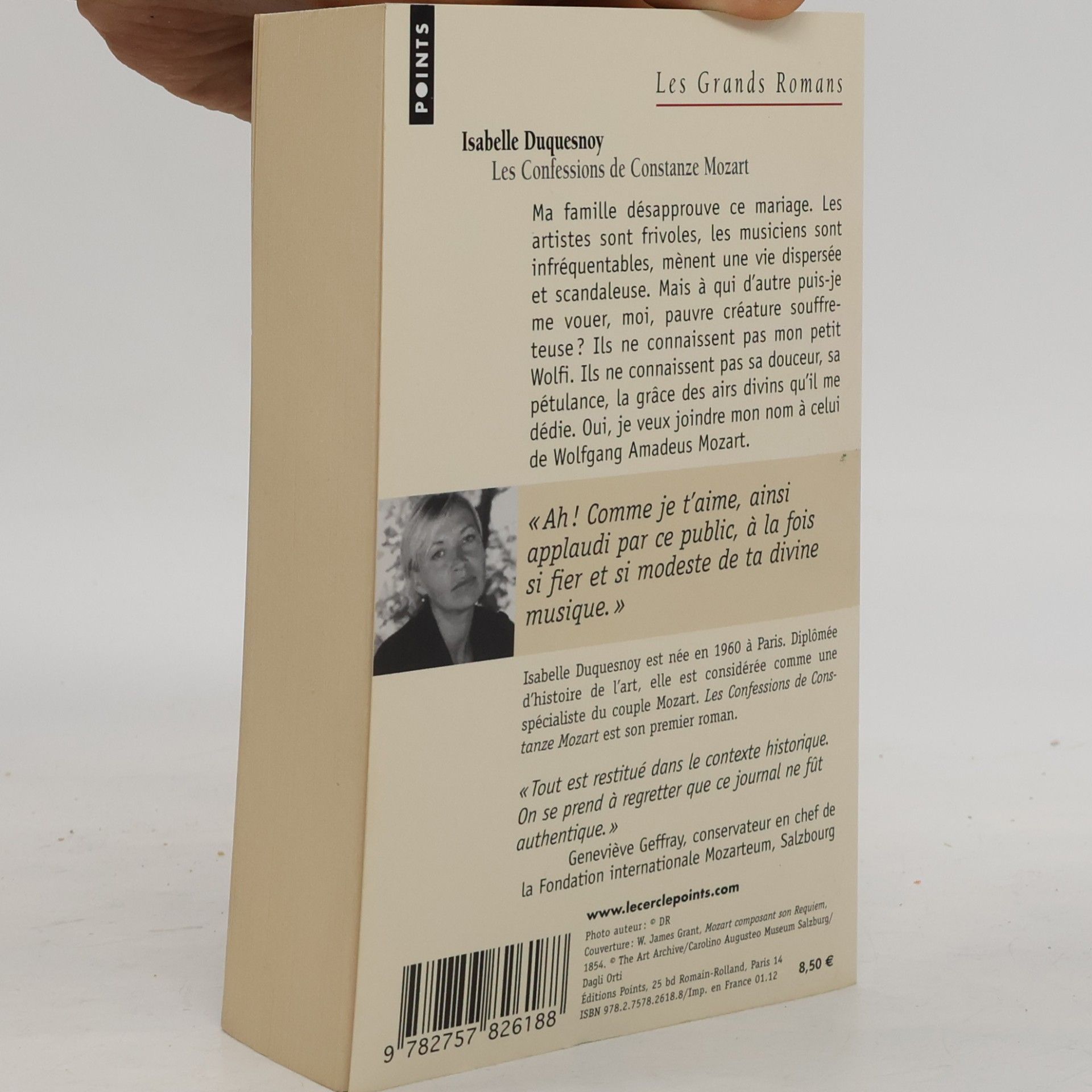 Isabelle Duquesnoy Les confessions de Constanze Mozart