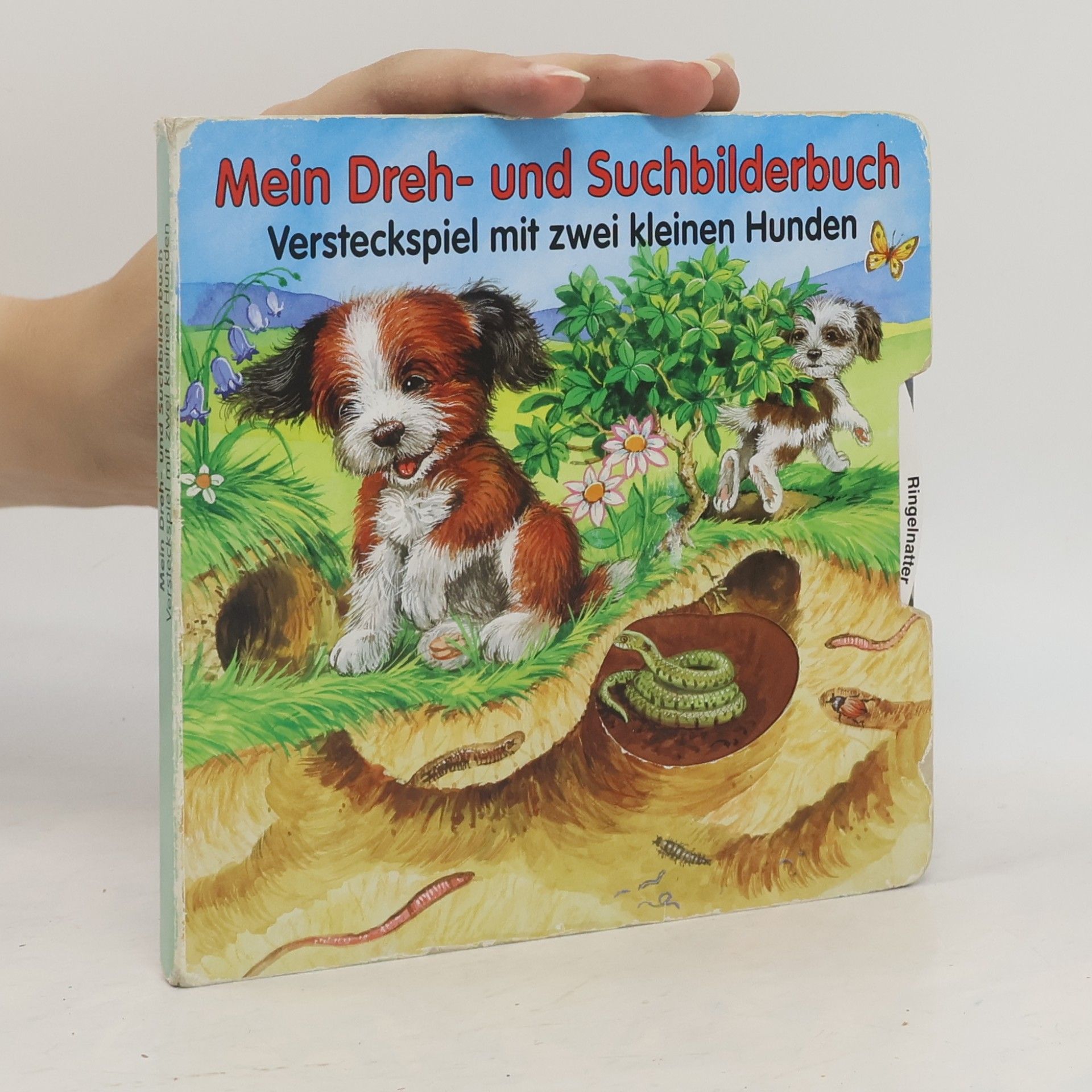 Ute Haderlein Mein Dreh- und Suchbilderbuch : Versteckspiel mit zwei kleinen Hunden