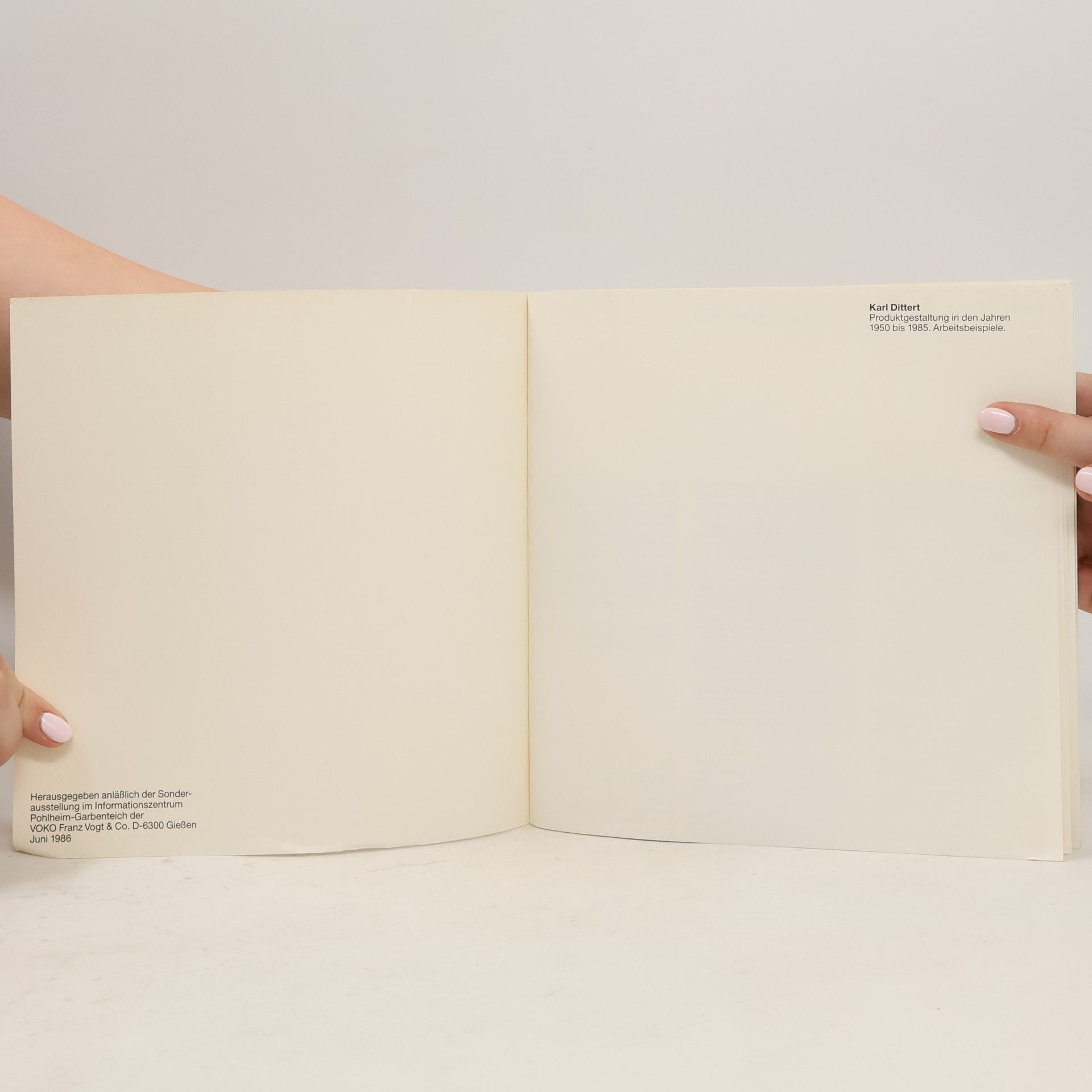 Karl Dittert Karl Dittert: 35 Jahre Produktgestaltung – 15 Jahre Kreativ-Verbund VOKO-Dittert