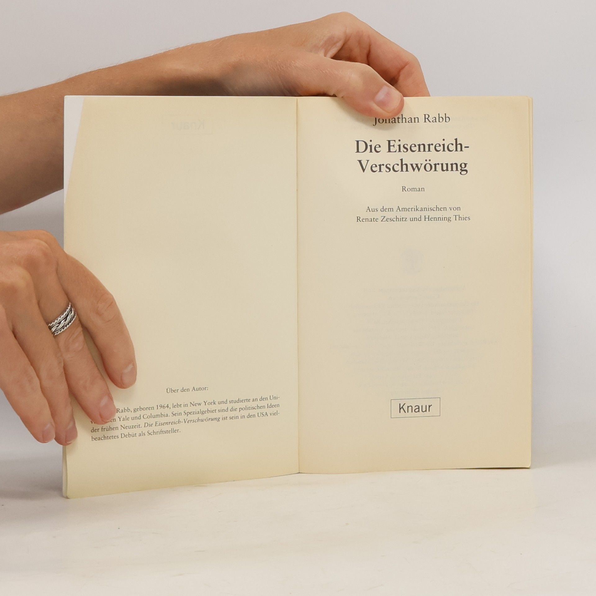 Jonathan Rabb Die Eisenreich-Verschwörung