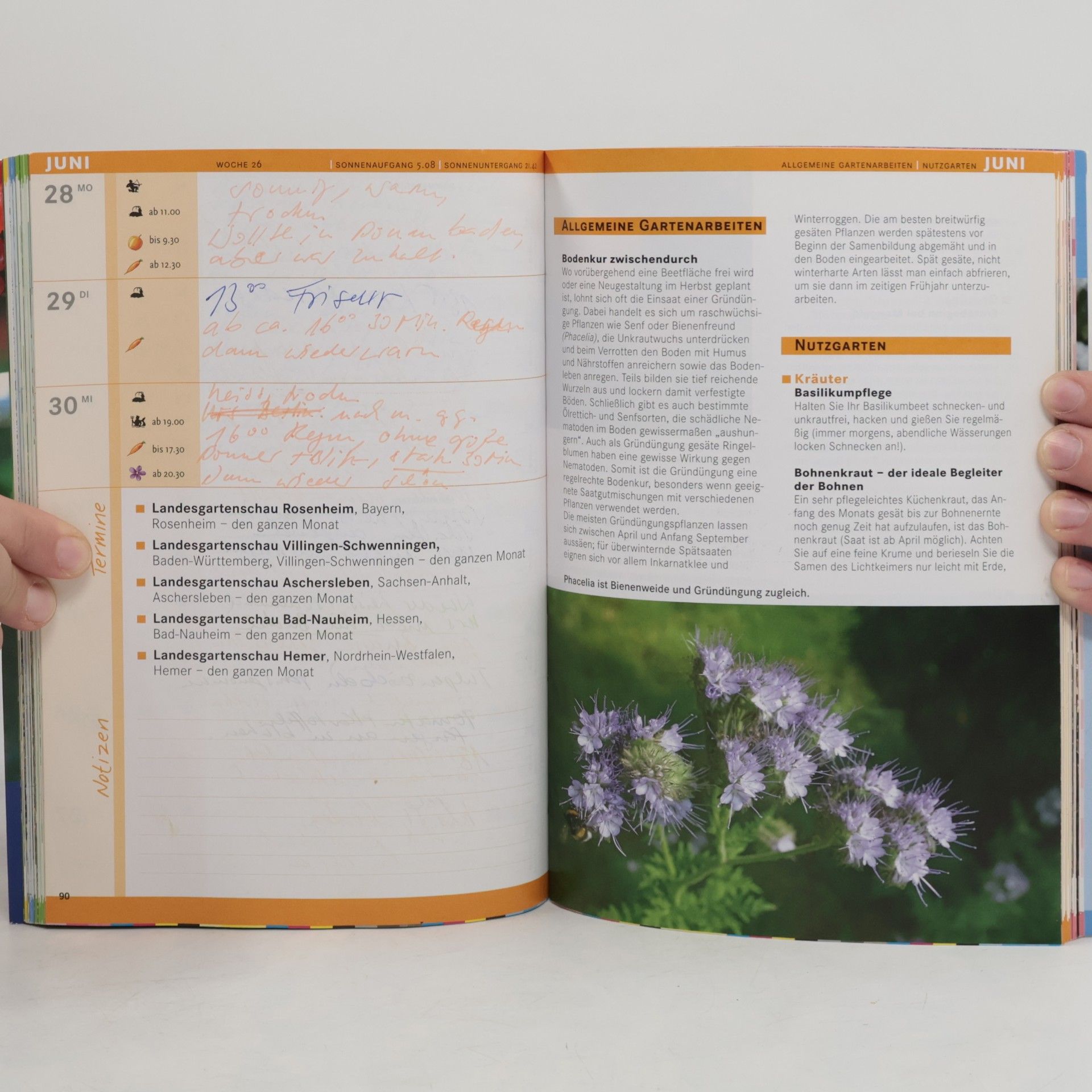 Kosmos Gartenjahr 2010: Der praktische Arbeitskalender mit Aussaattagen