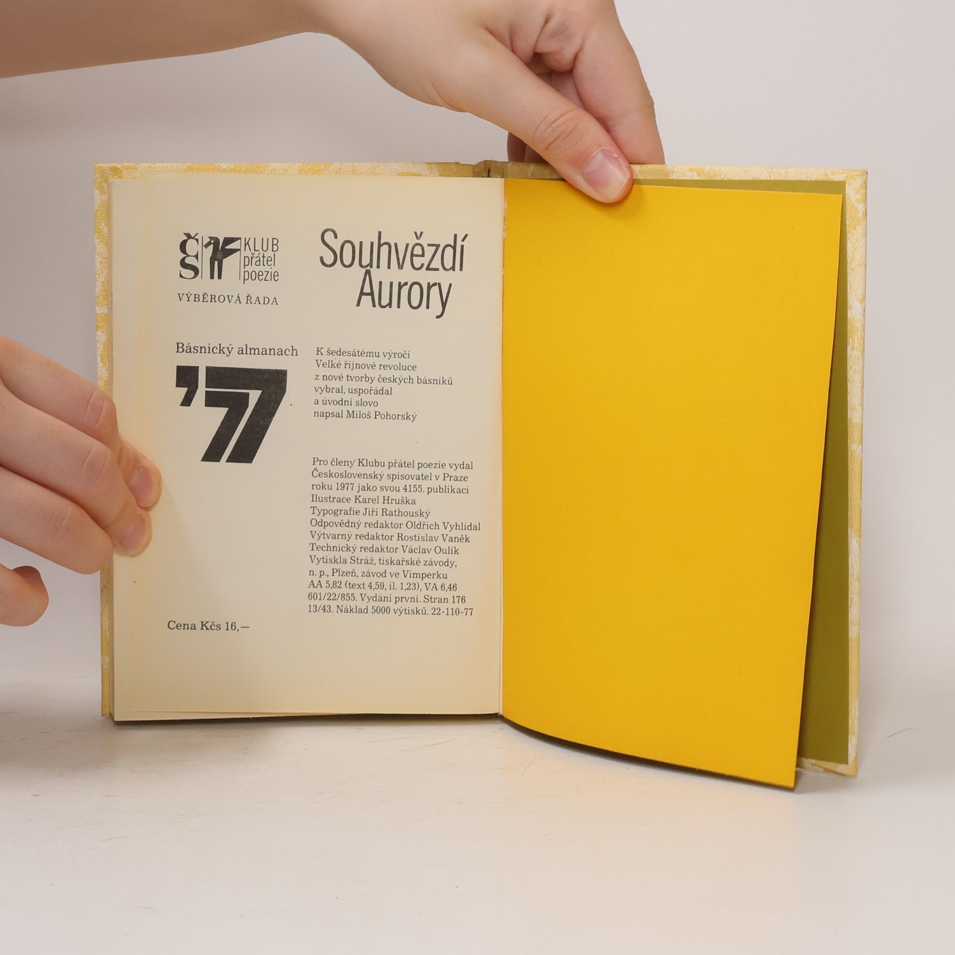 Miloš Pohorský Básnický almanach '77 : souhvězdí Aurory