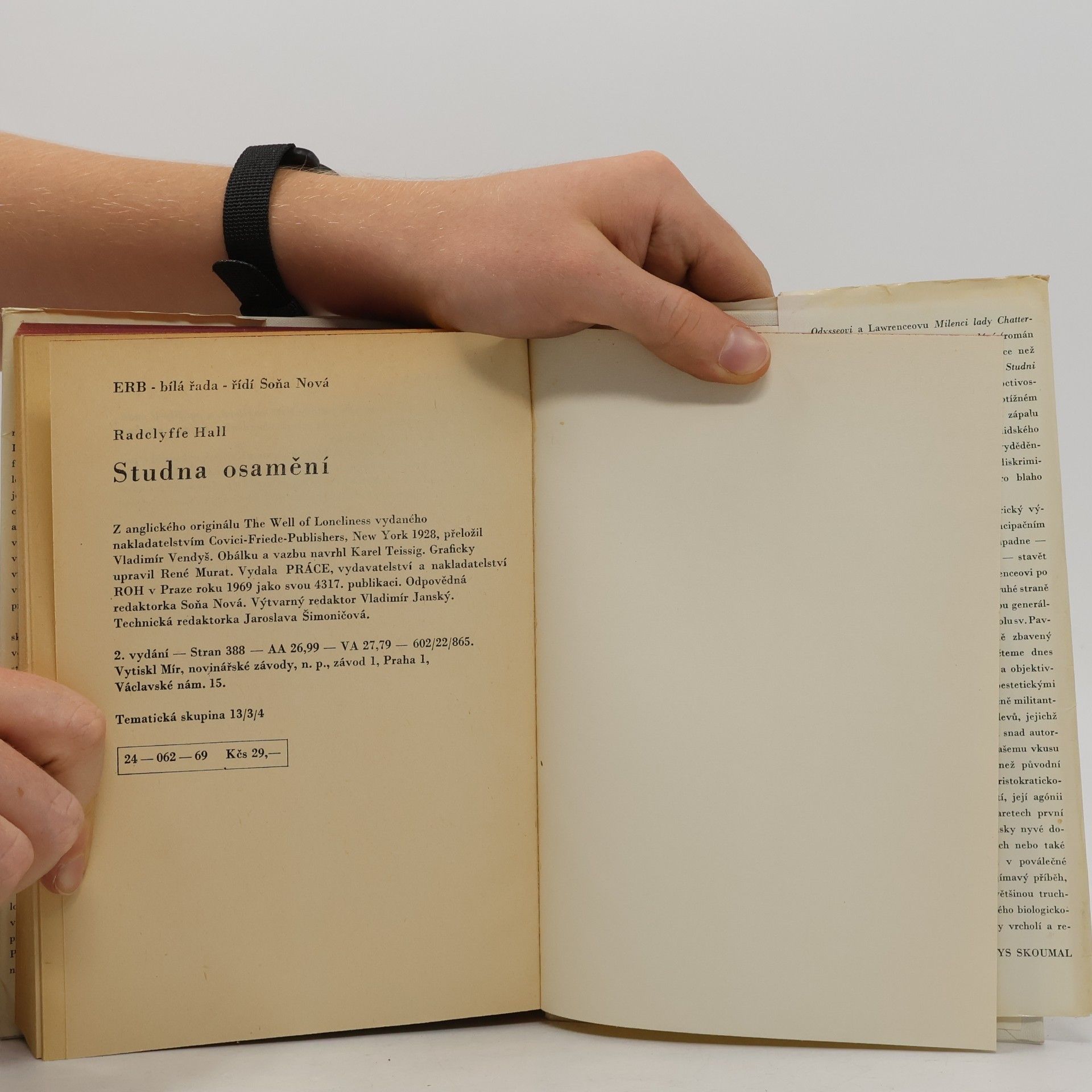Radclyffe Hall Studna osamění