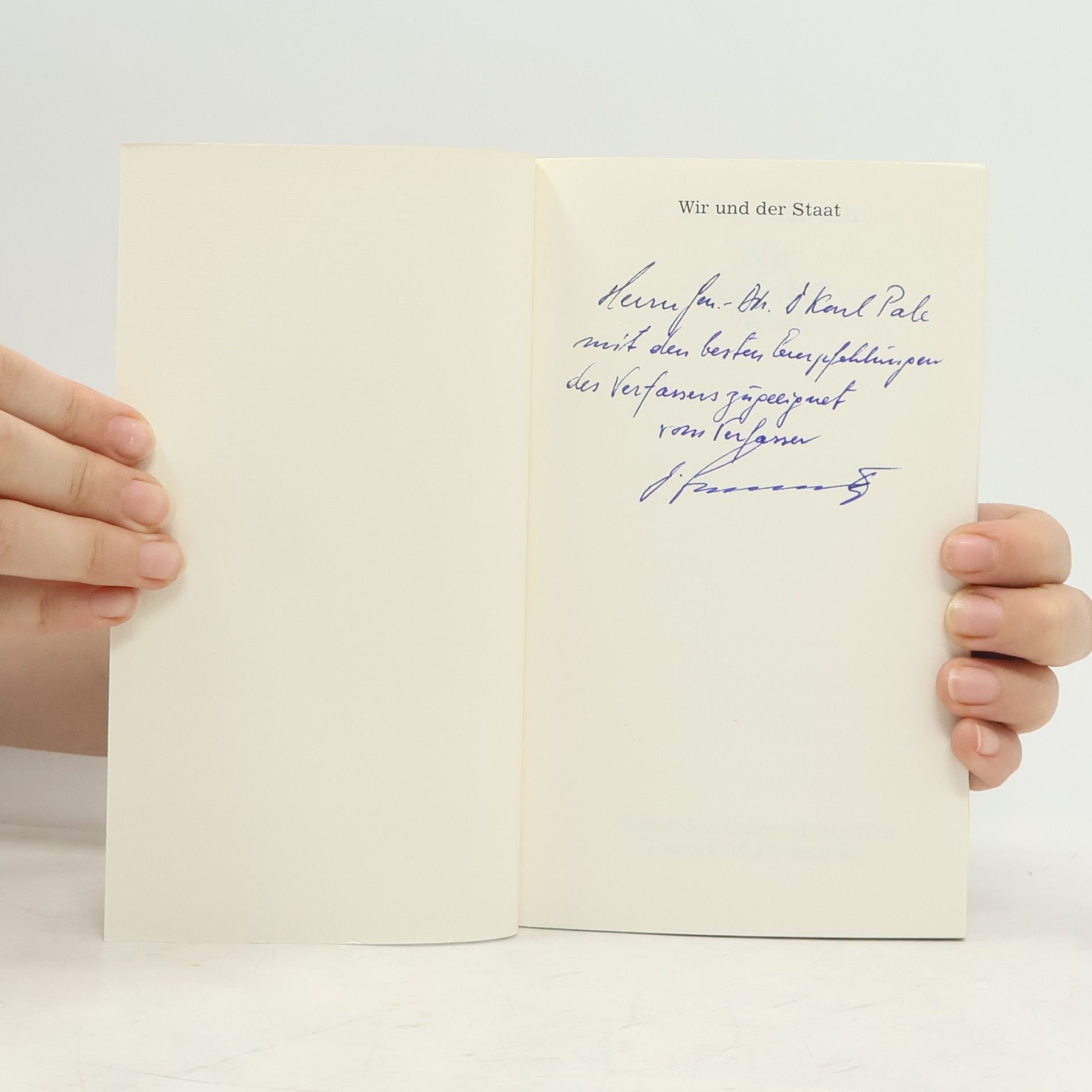Walter Fremuth Wir und der Staat
