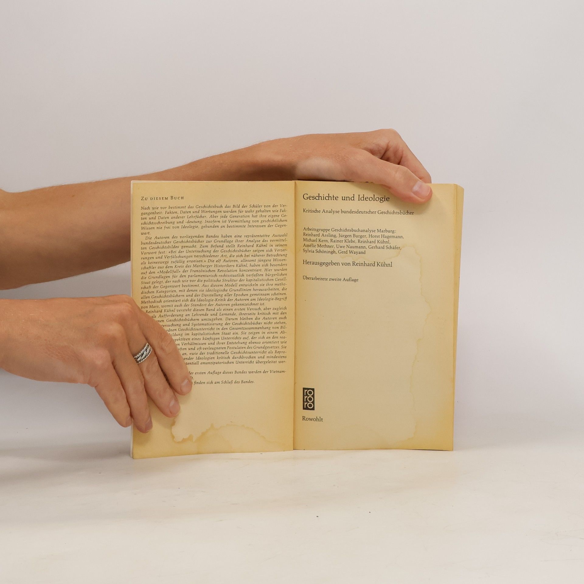 Reinhard Kühnl Geschichte und Ideologie