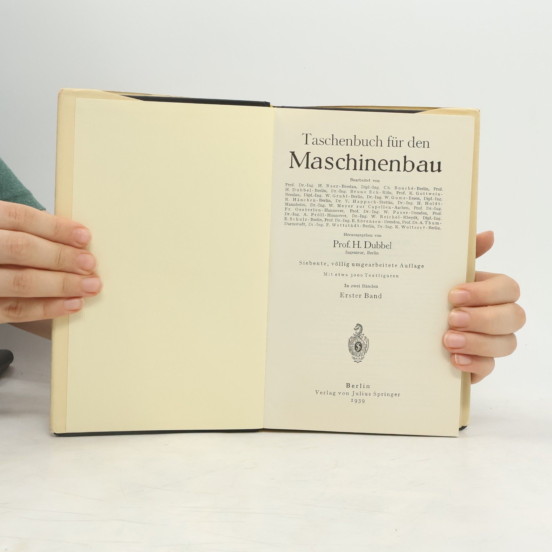 Heinrich Dubbel Taschenbuch für den Maschinenbau I.