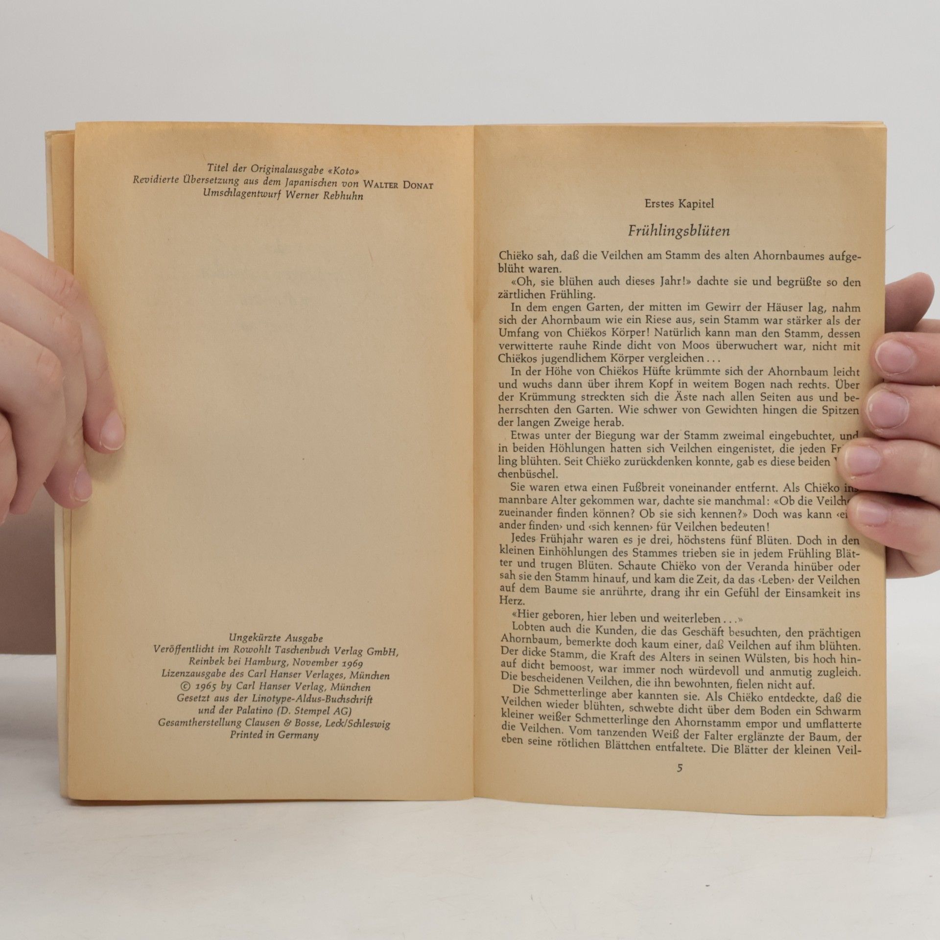 Jasunari Kawabata Kyōto oder Die jungen Liebenden in der alten Kaiserstadt