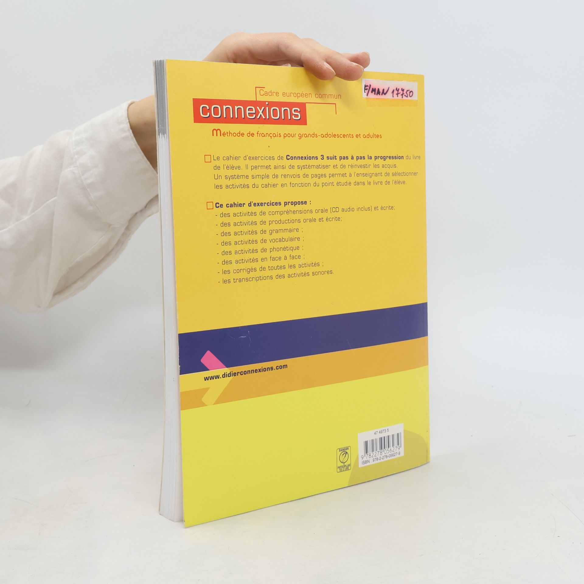 Kolektiv autorů Connexions. Niveau 3, Méthode de francais ; Cahier d'exercices ; Guide pédagogique
